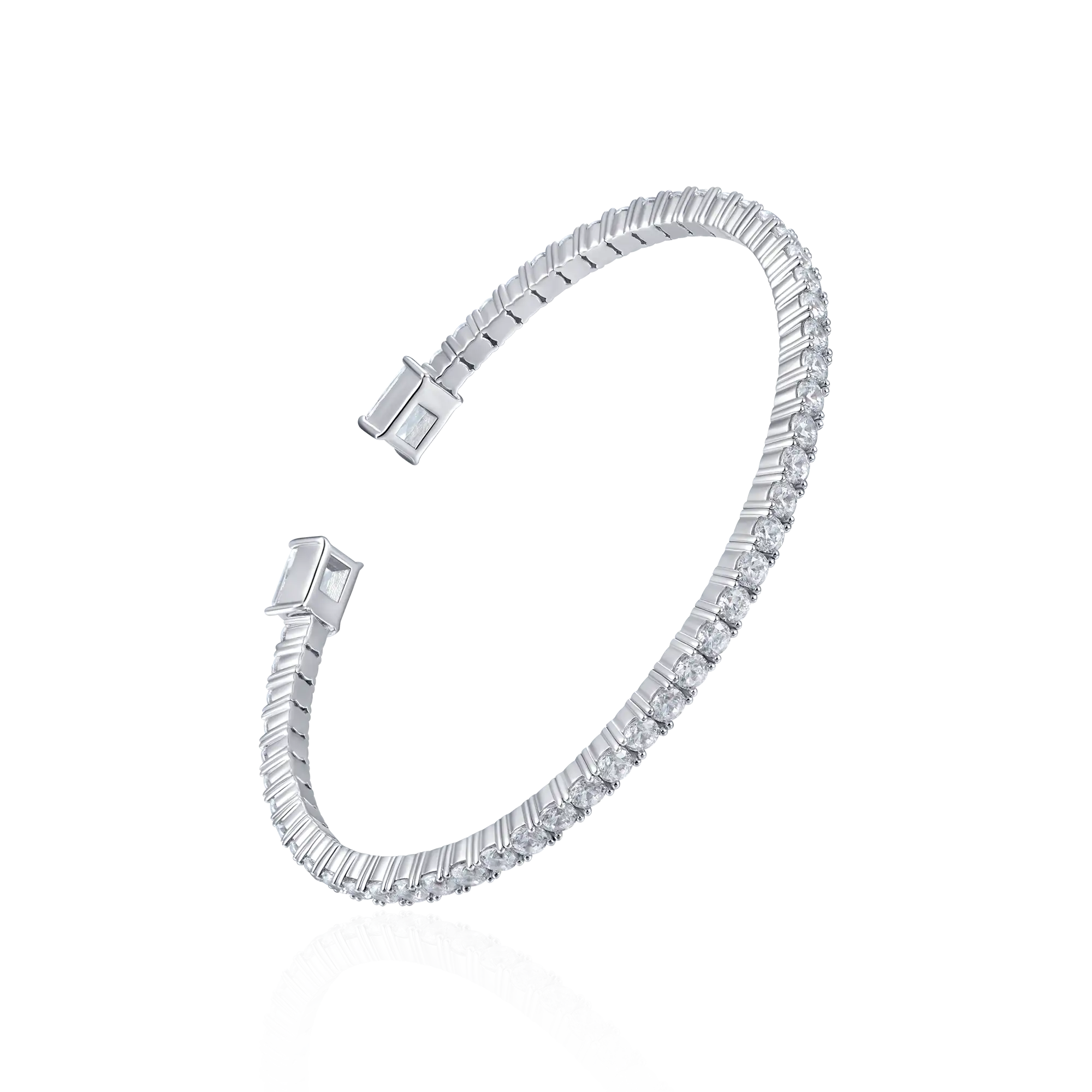 Women's Multiple Spring Tennis Bangle Bracelet