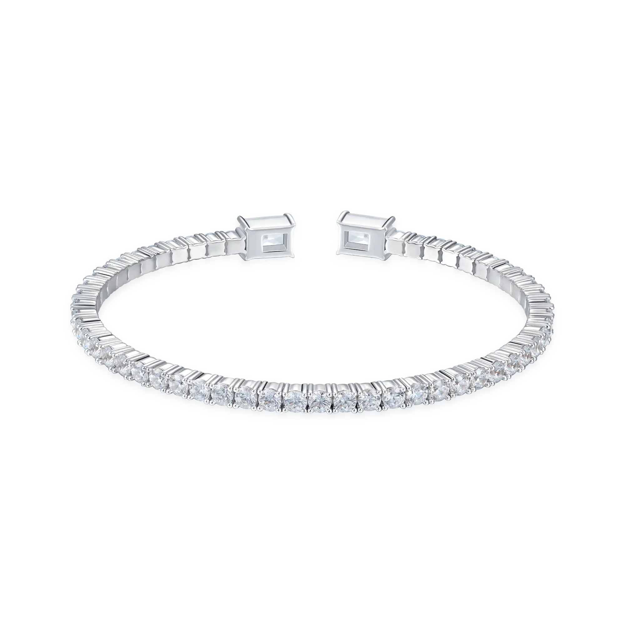 Women's Multiple Spring Tennis Bangle Bracelet