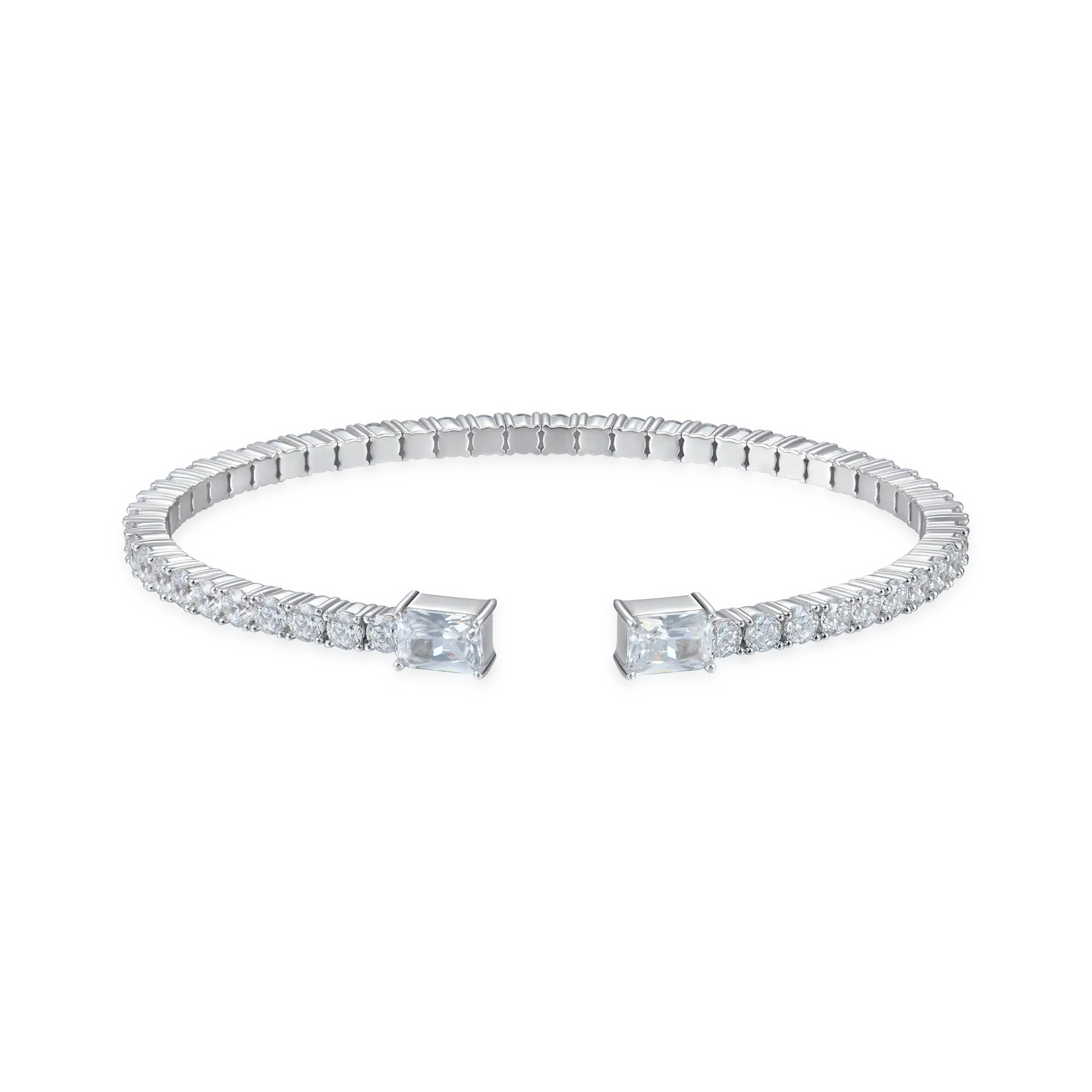 Multiple Spring Tennis Bangle Bracelet