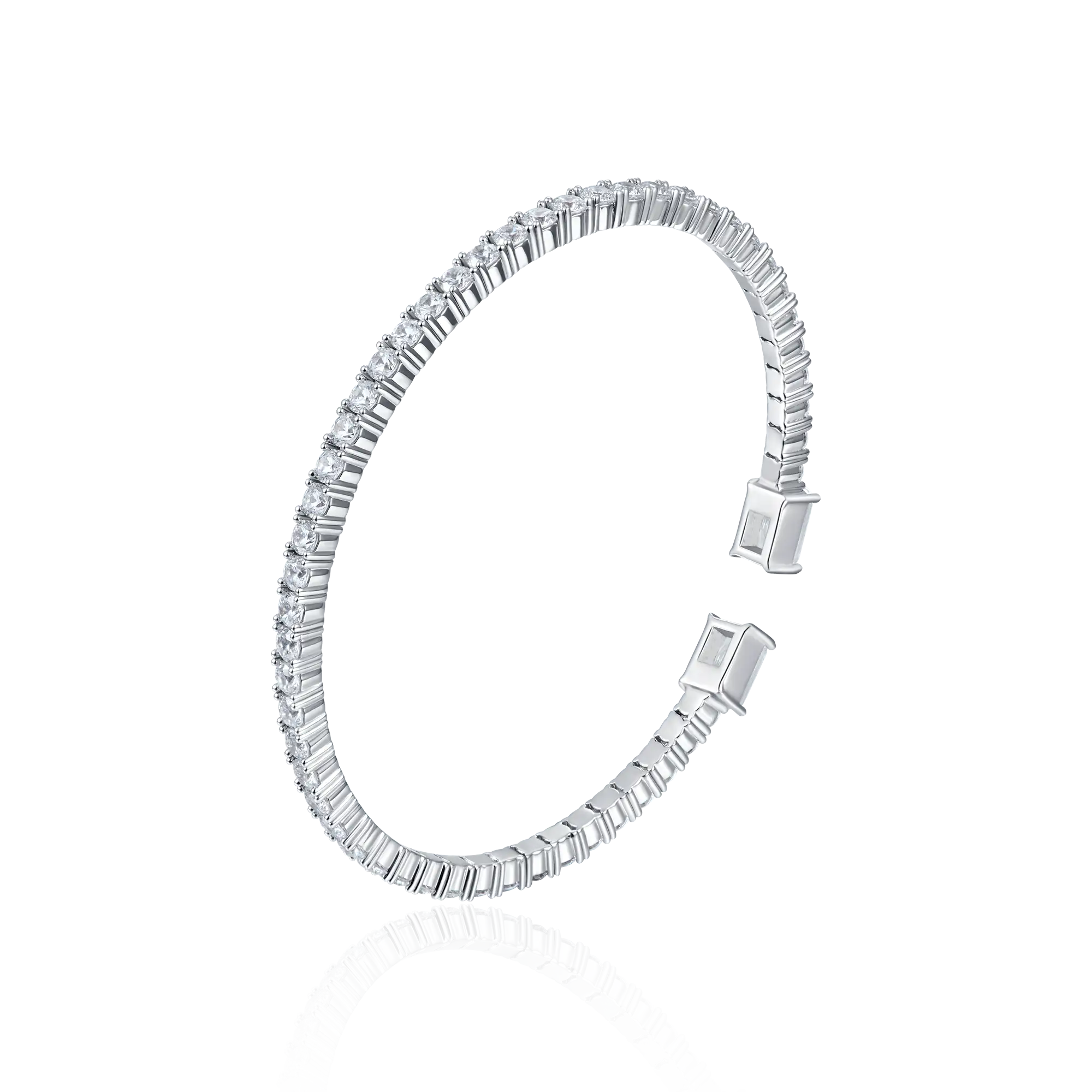 Women's Multiple Spring Tennis Bangle Bracelet