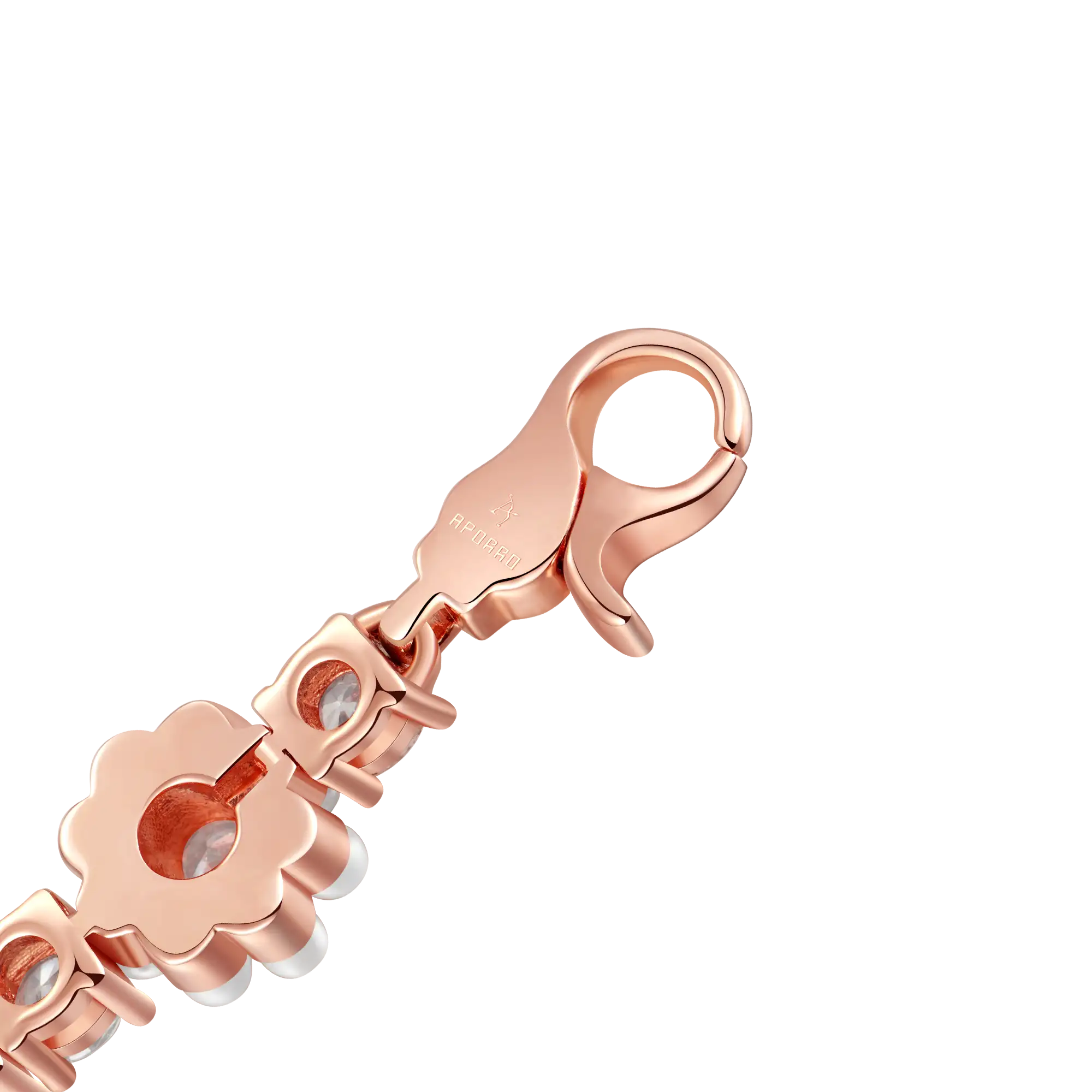 Moissanite Flora Pearl Tennis Bracelet - 9mm