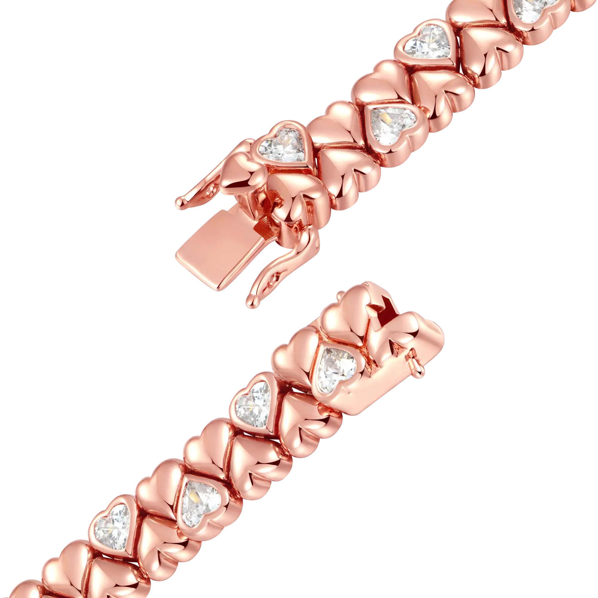 Moissanite Twinkle Heart Bracelet - 9mm