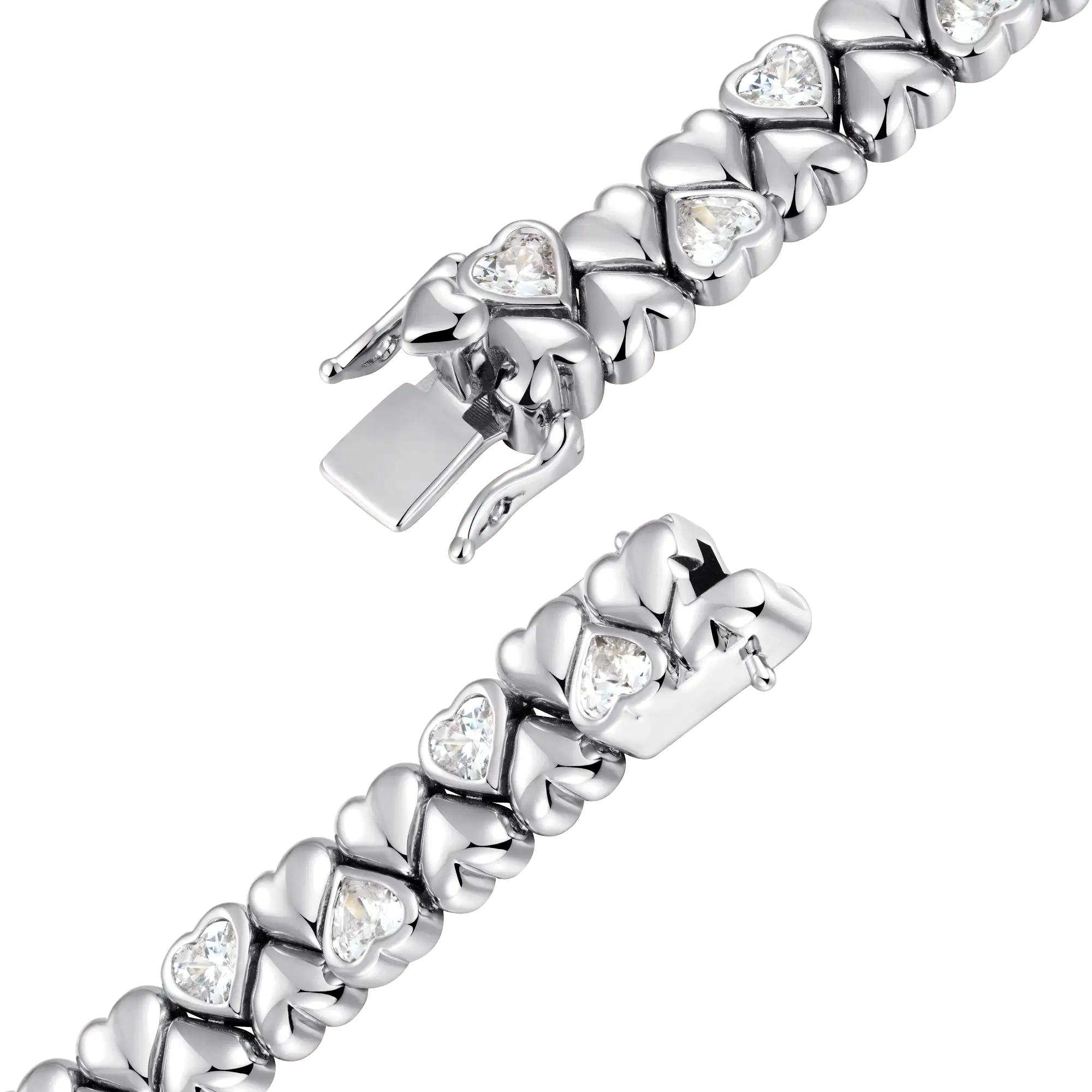 Moissanite Twinkle Heart Bracelet - 9mm