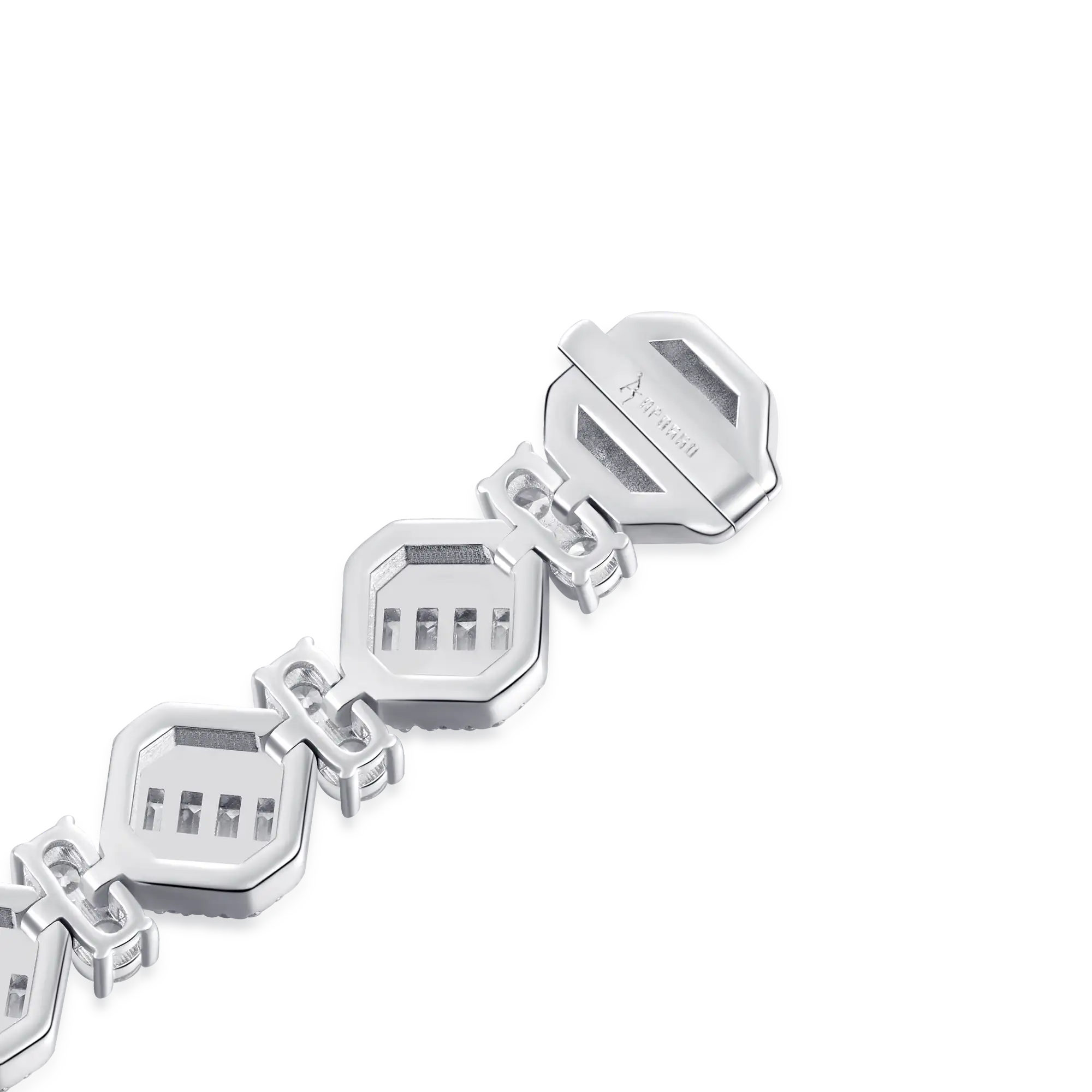 Moissanite Octagon Mix Cut Tennis Bracelet - 8mm