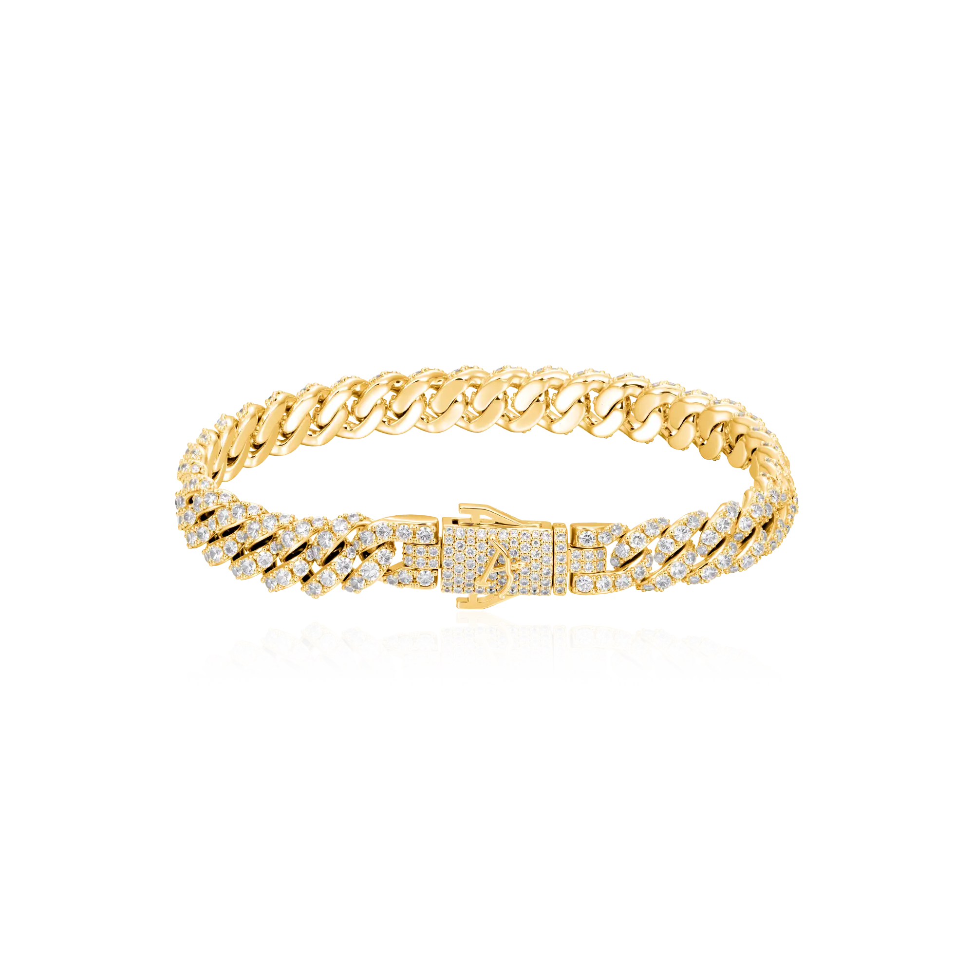 Pearl & Cuban Bracelet Set