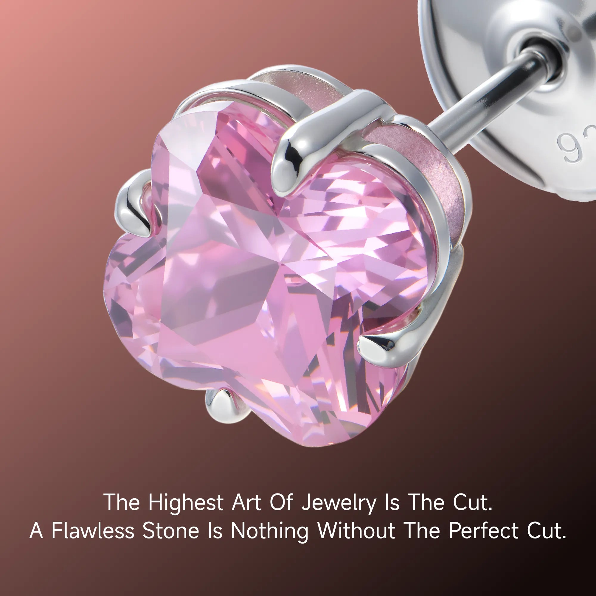 S925 Blossom Cut Stud Earrings