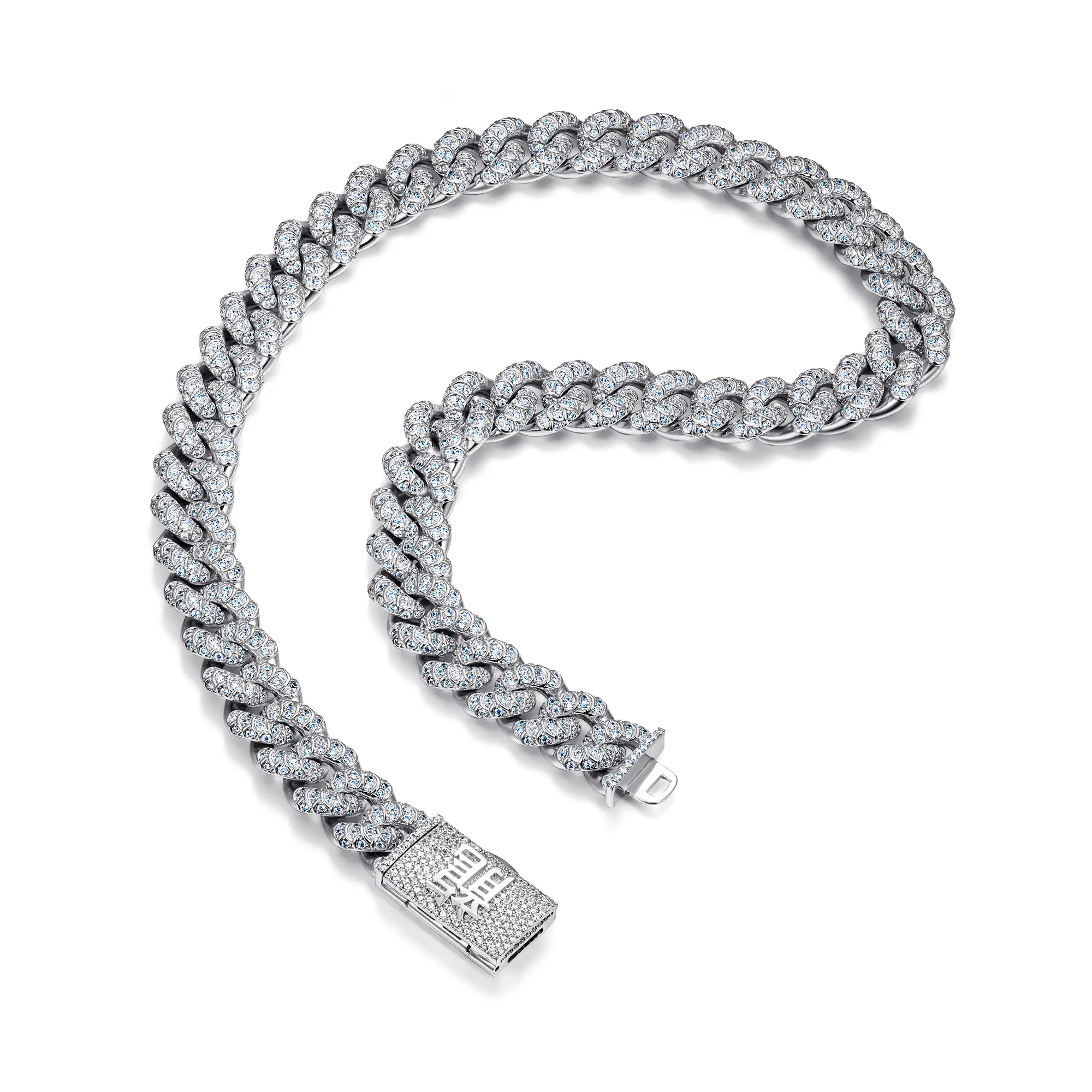 WONG Dragon Box Clasp Cuban Chain - 15mm