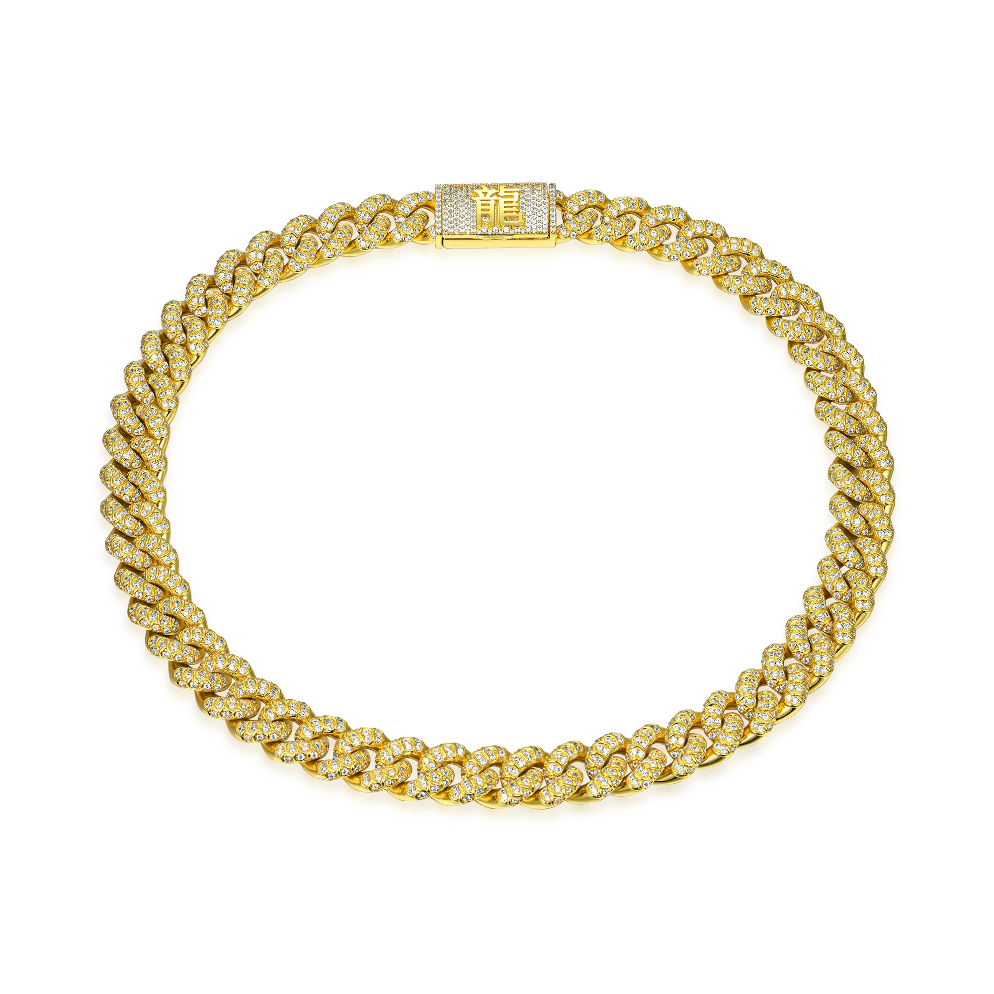 WONG Dragon Box Clasp Cuban Chain - 15mm