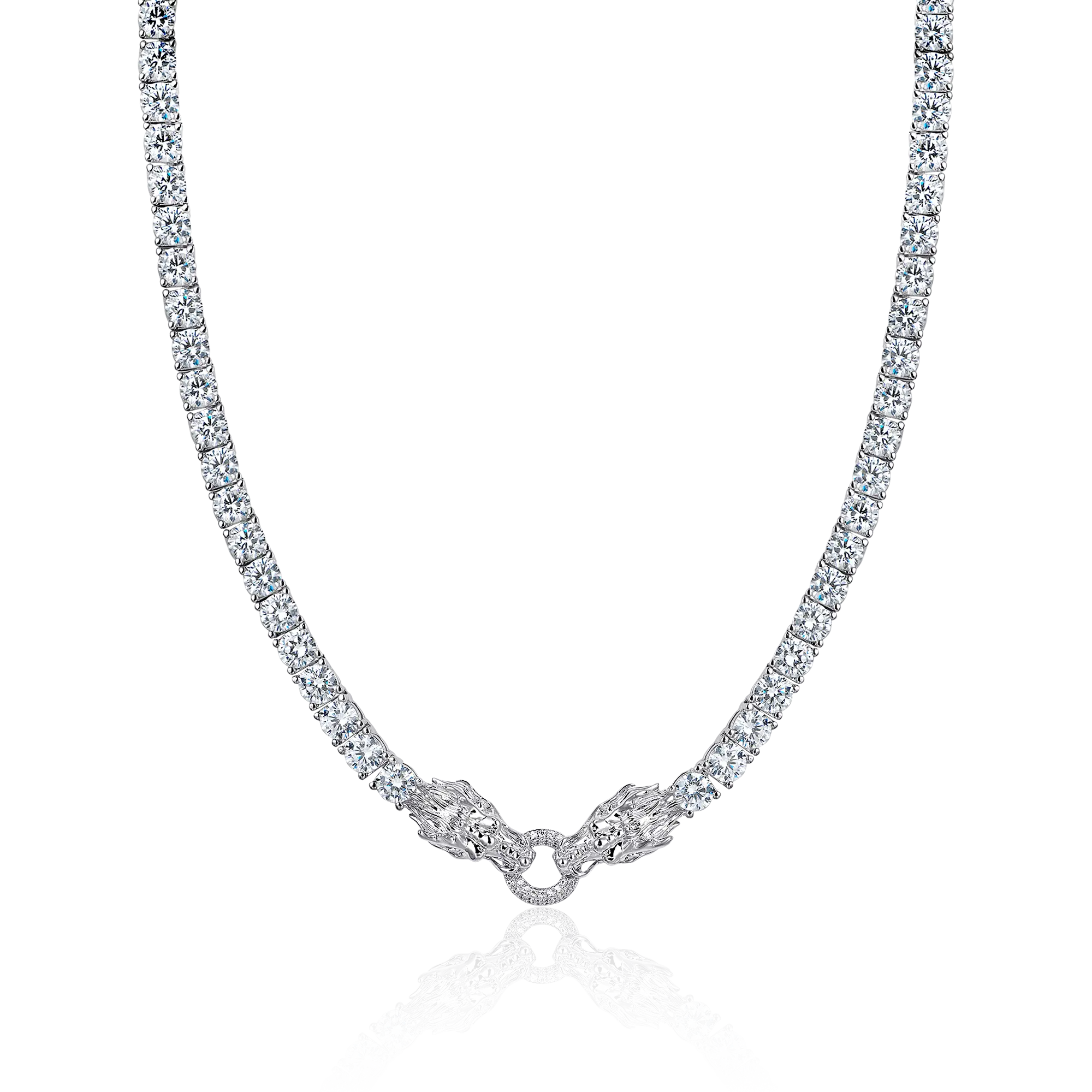 WONG Adjustable Double Dragon Tennis Chain - 5mm