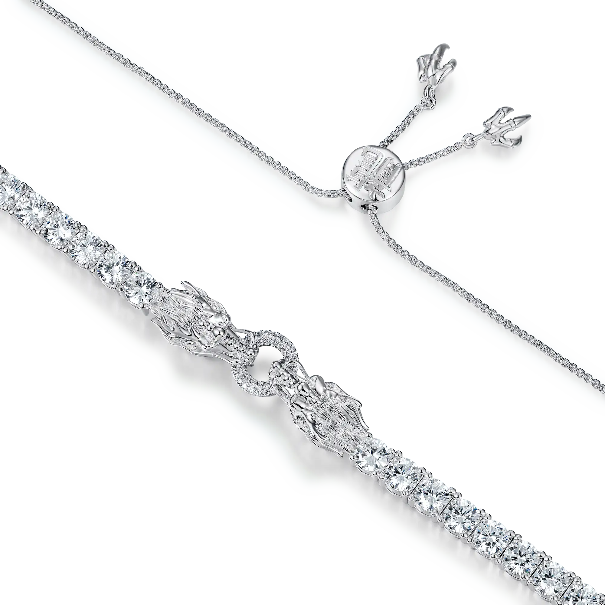 WONG Adjustable Double Dragon Tennis Chain - 5mm