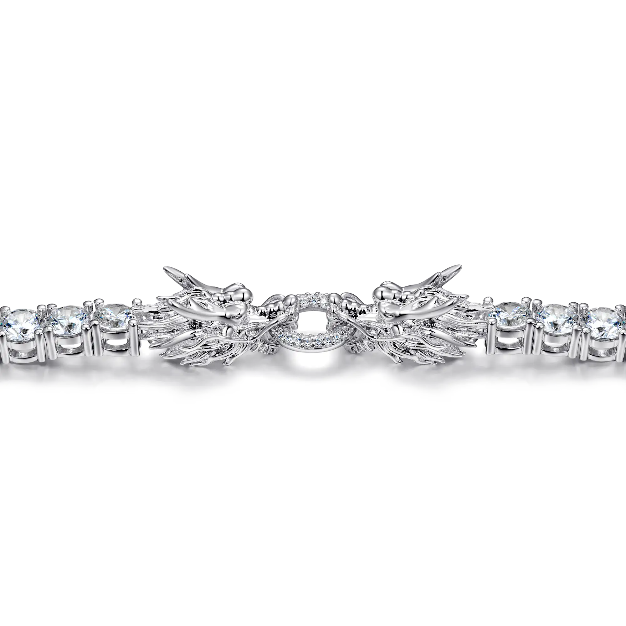 WONG Adjustable Double Dragon Tennis Chain - 5mm