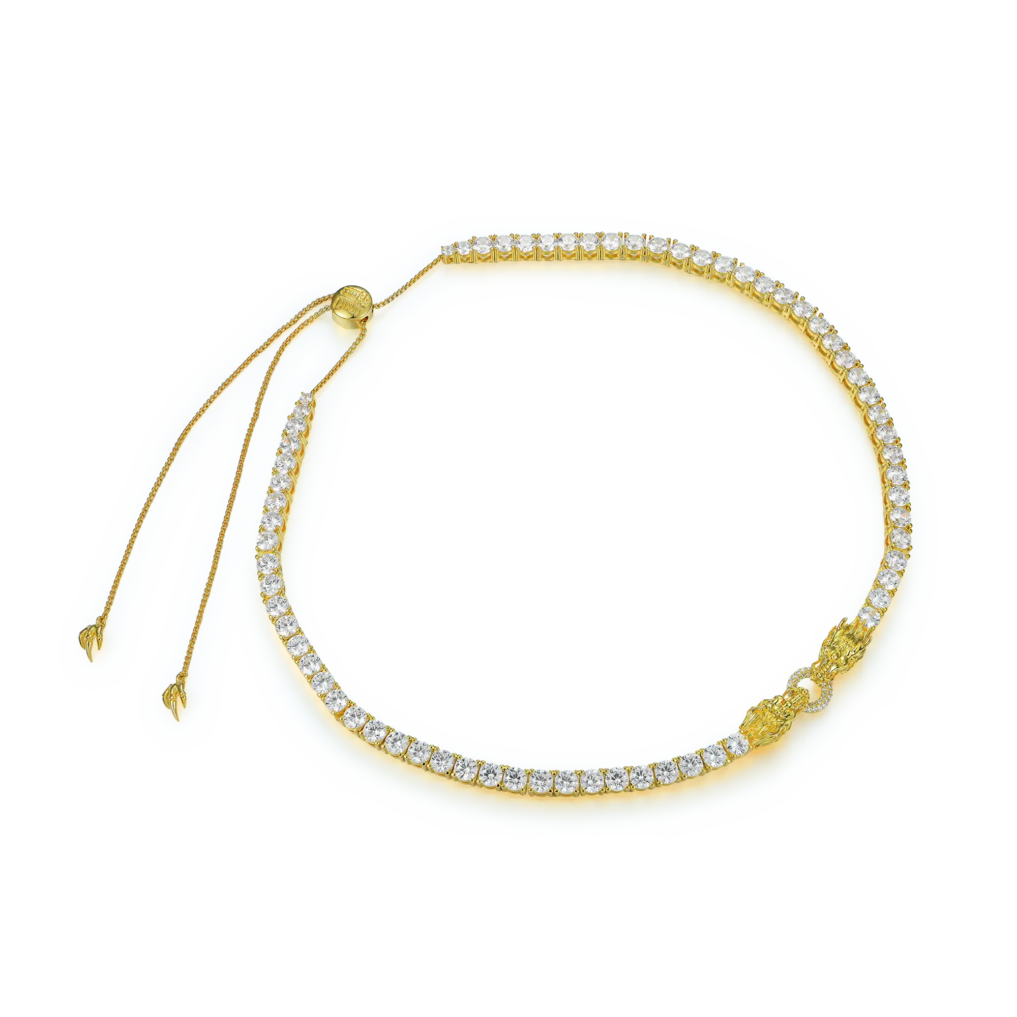 WONG Adjustable Double Dragon Tennis Chain - 5mm