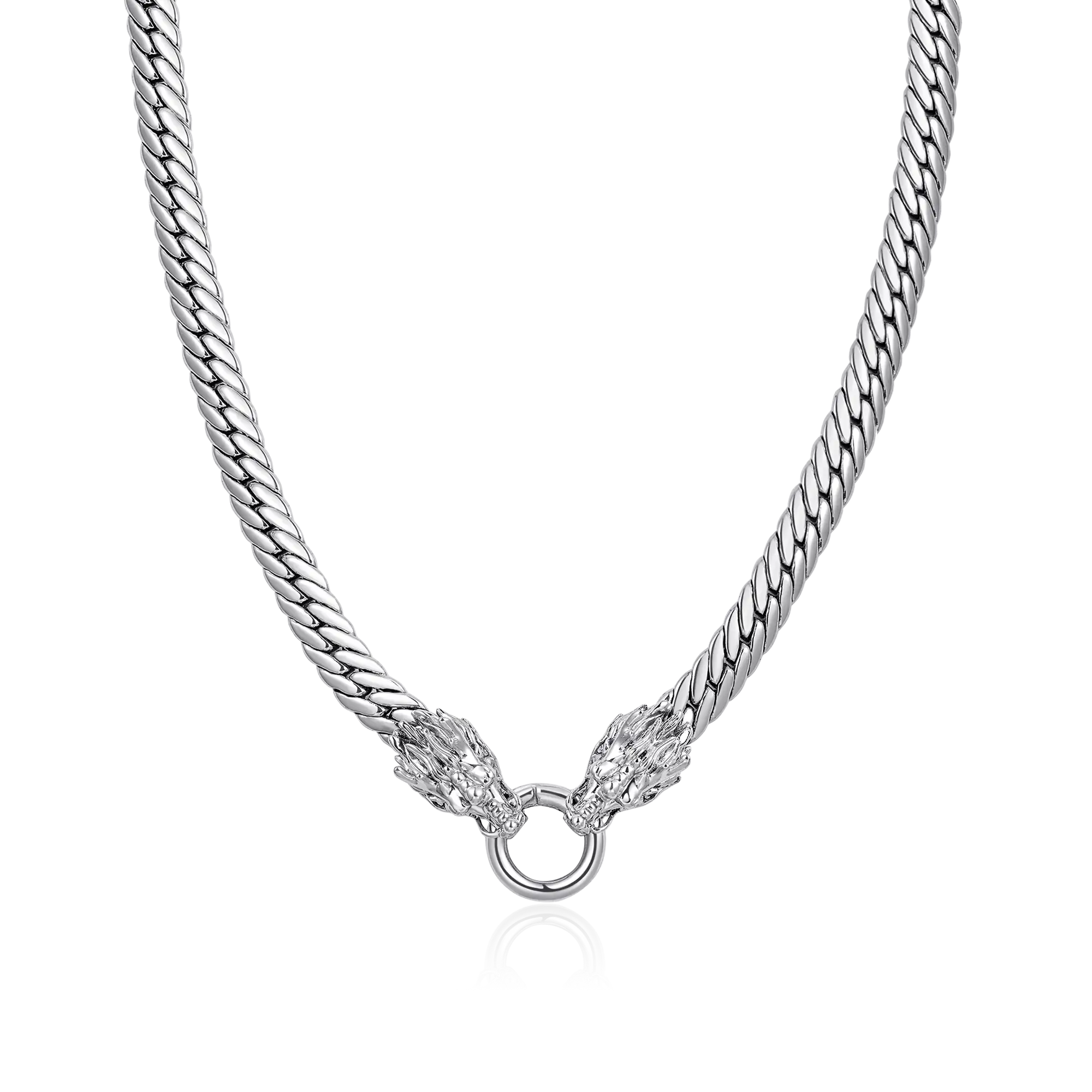 WONG Double Dragon Miami Cuban Chain & Wallet Chain - 8mm