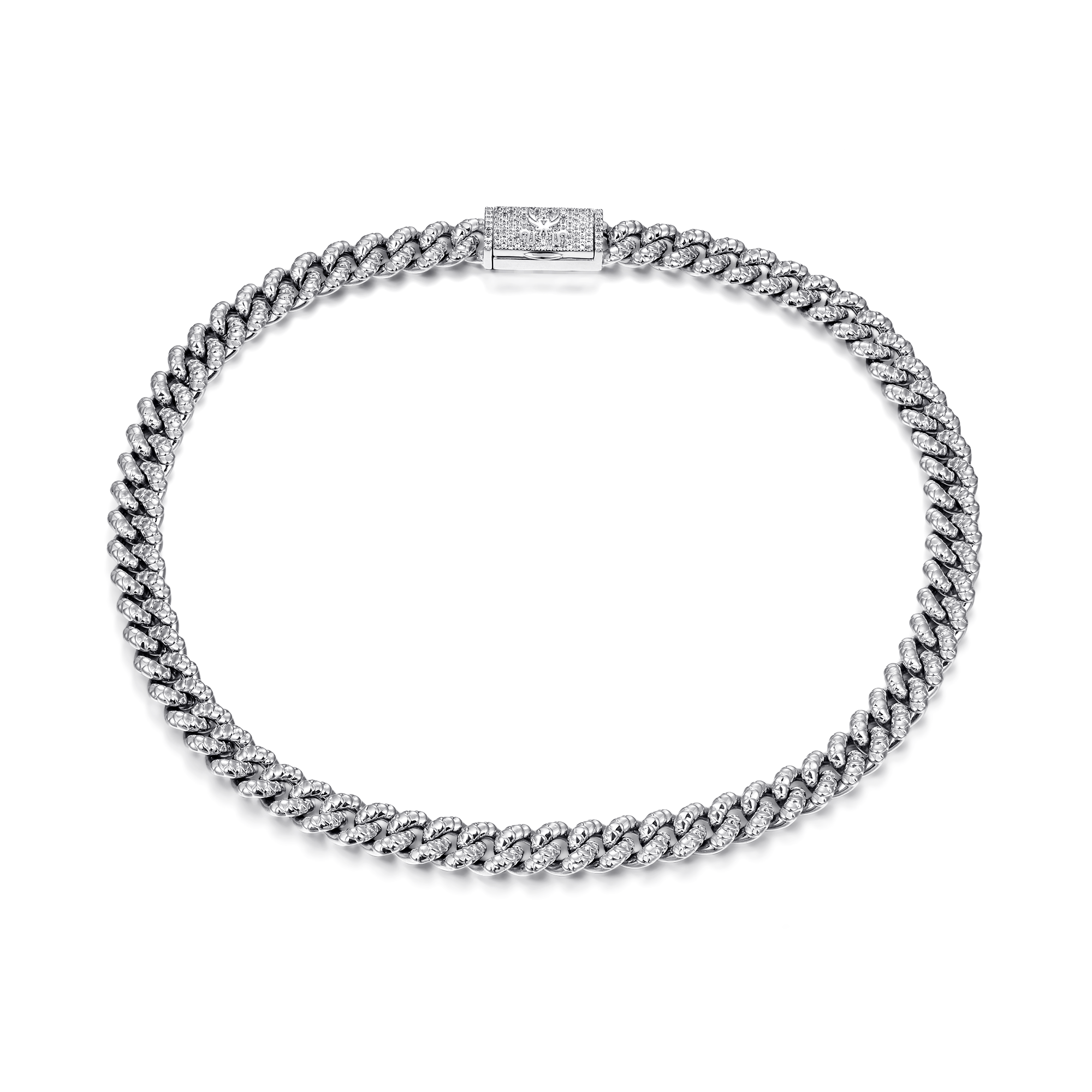 WONG Dragon Box Clasp Miami Cuban Curb Chain - 10mm