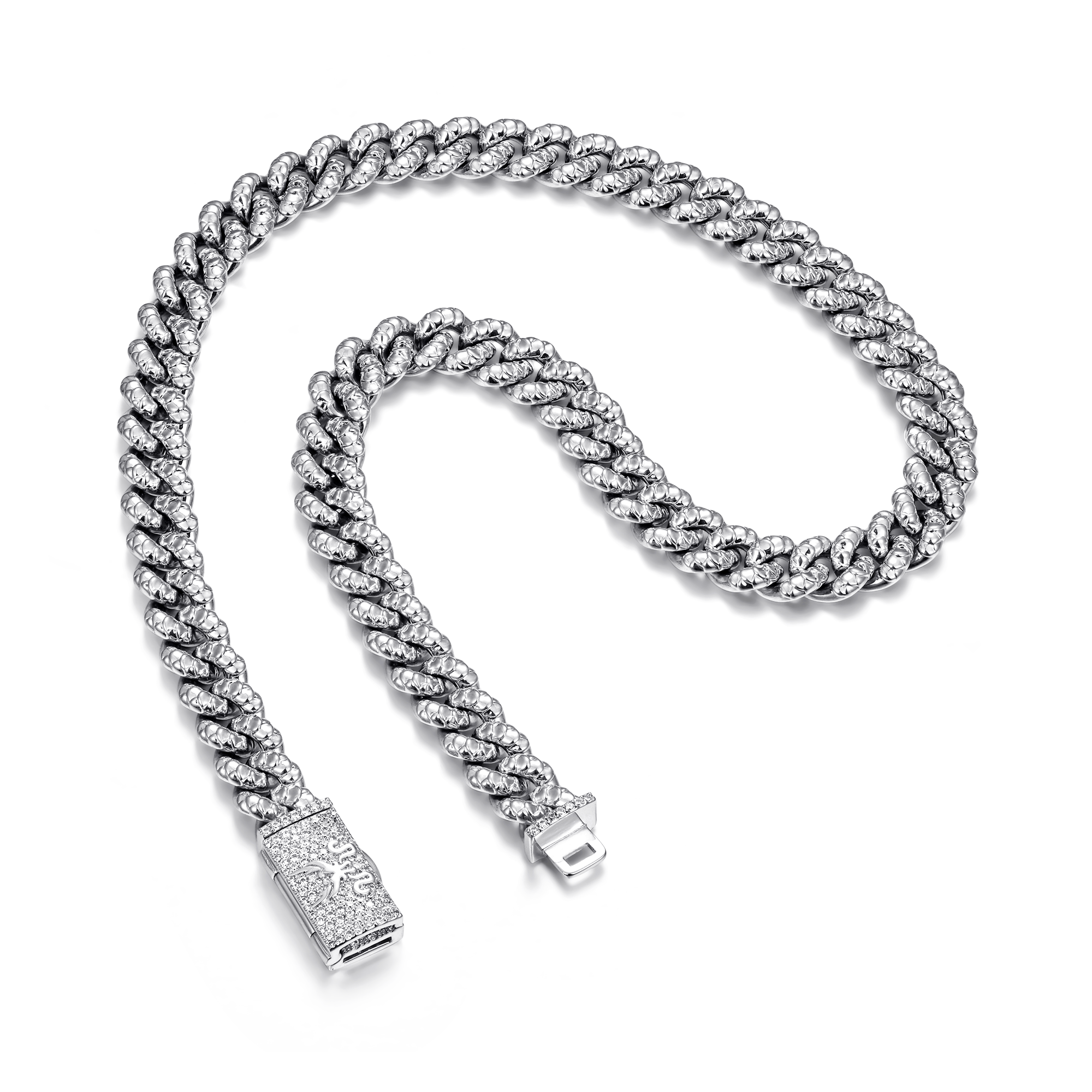 WONG Dragon Box Clasp Miami Cuban Curb Chain - 10mm