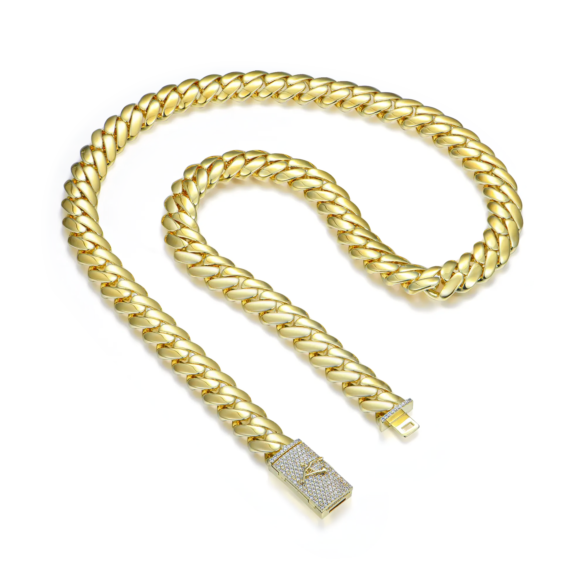 Solid Miami Cuban Chain - 12mm