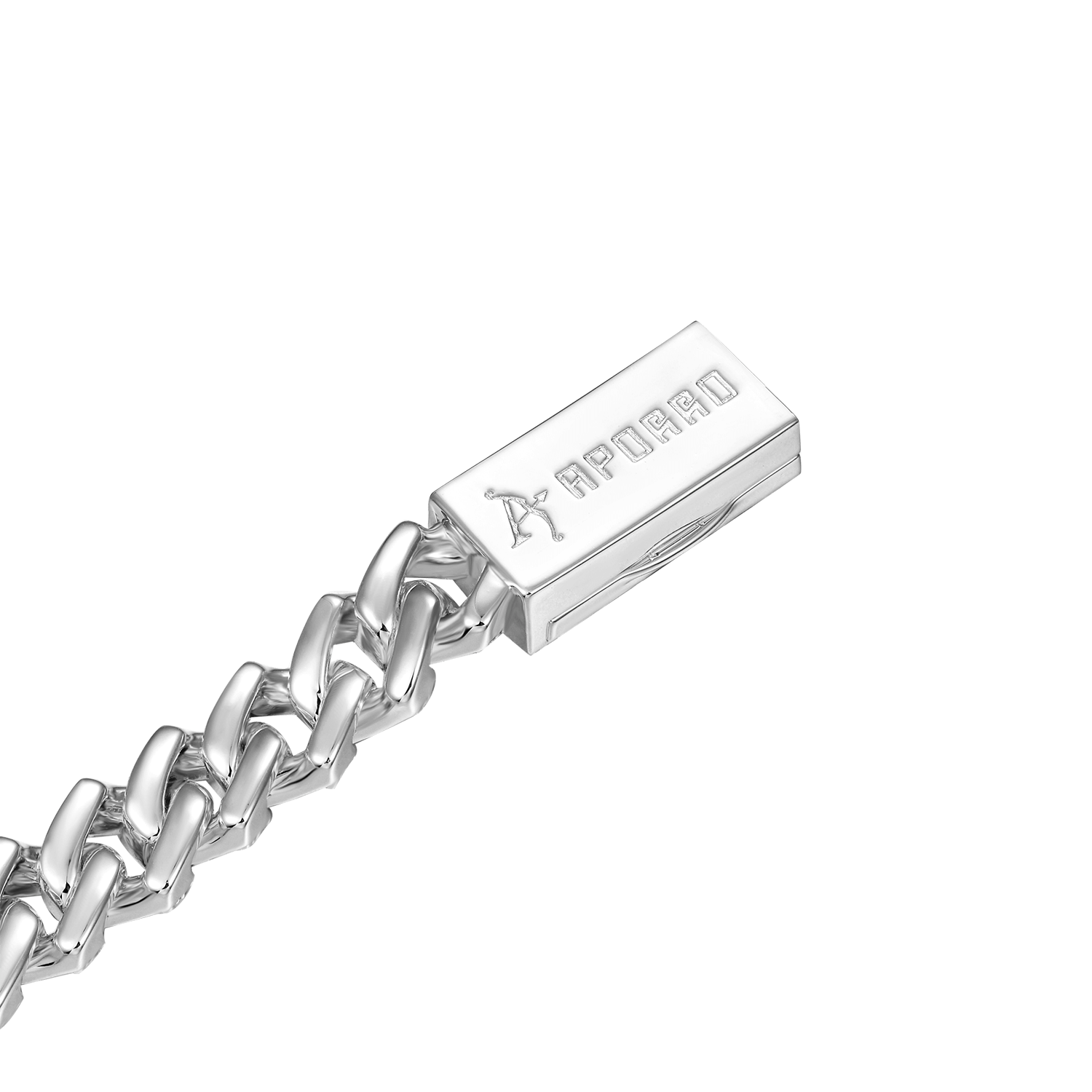 Women's Emerald Cut Prong Cuban Link Chain - 10mm