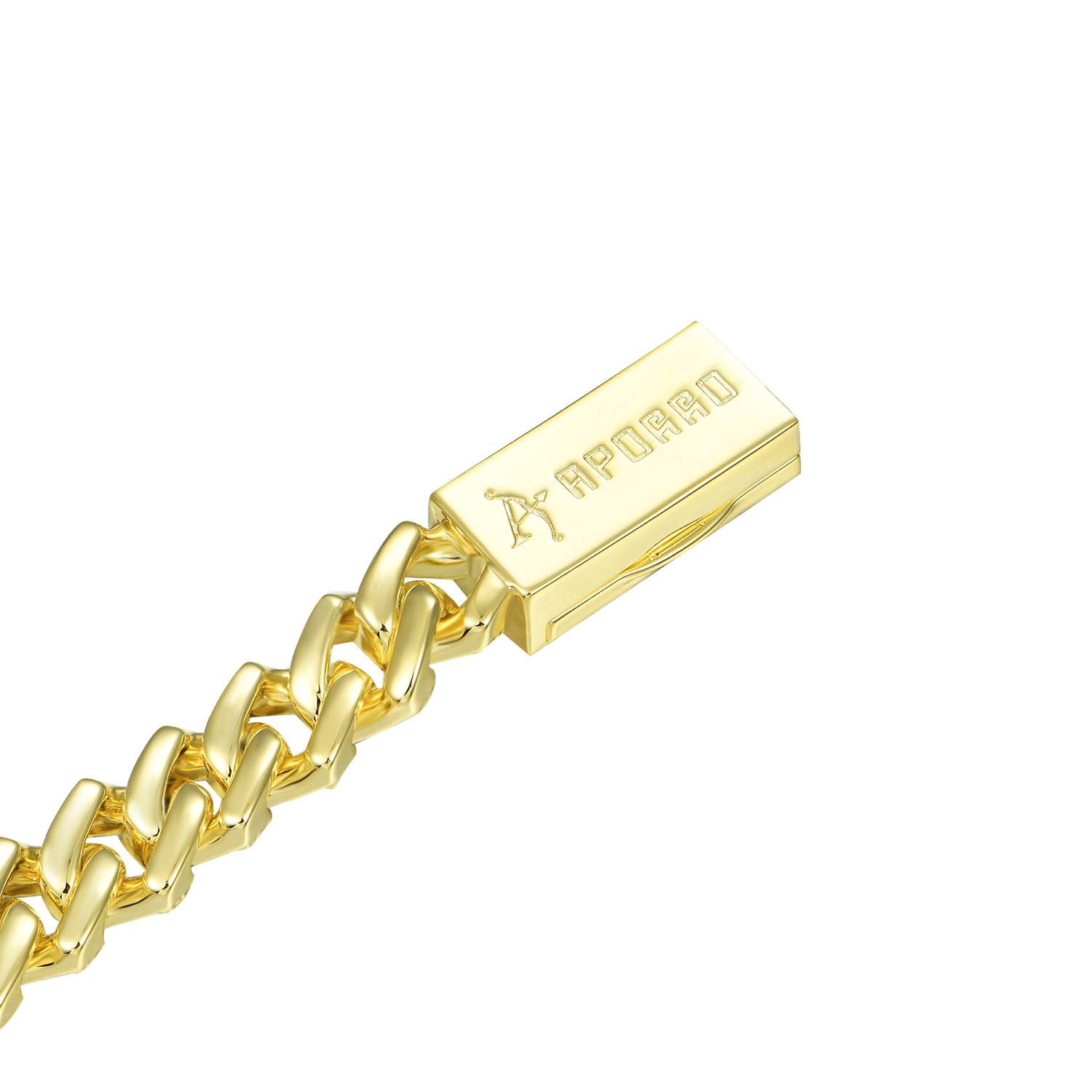 Women's Emerald Cut Prong Cuban Link Chain - 10mm