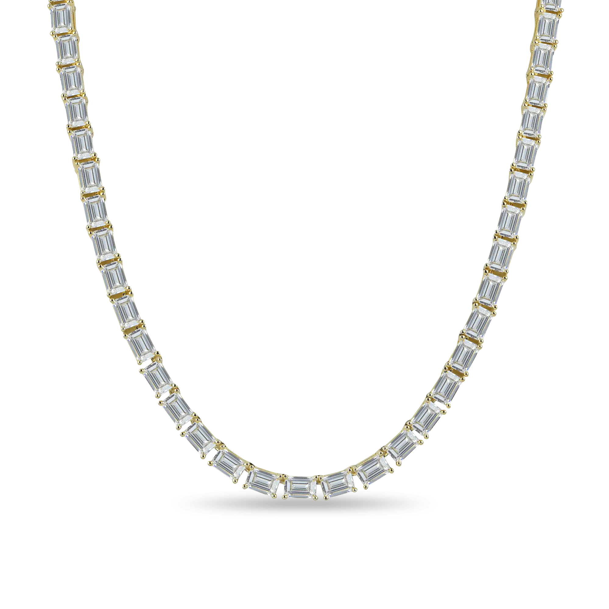 Emerald Cut Tennis Chain - 4mm