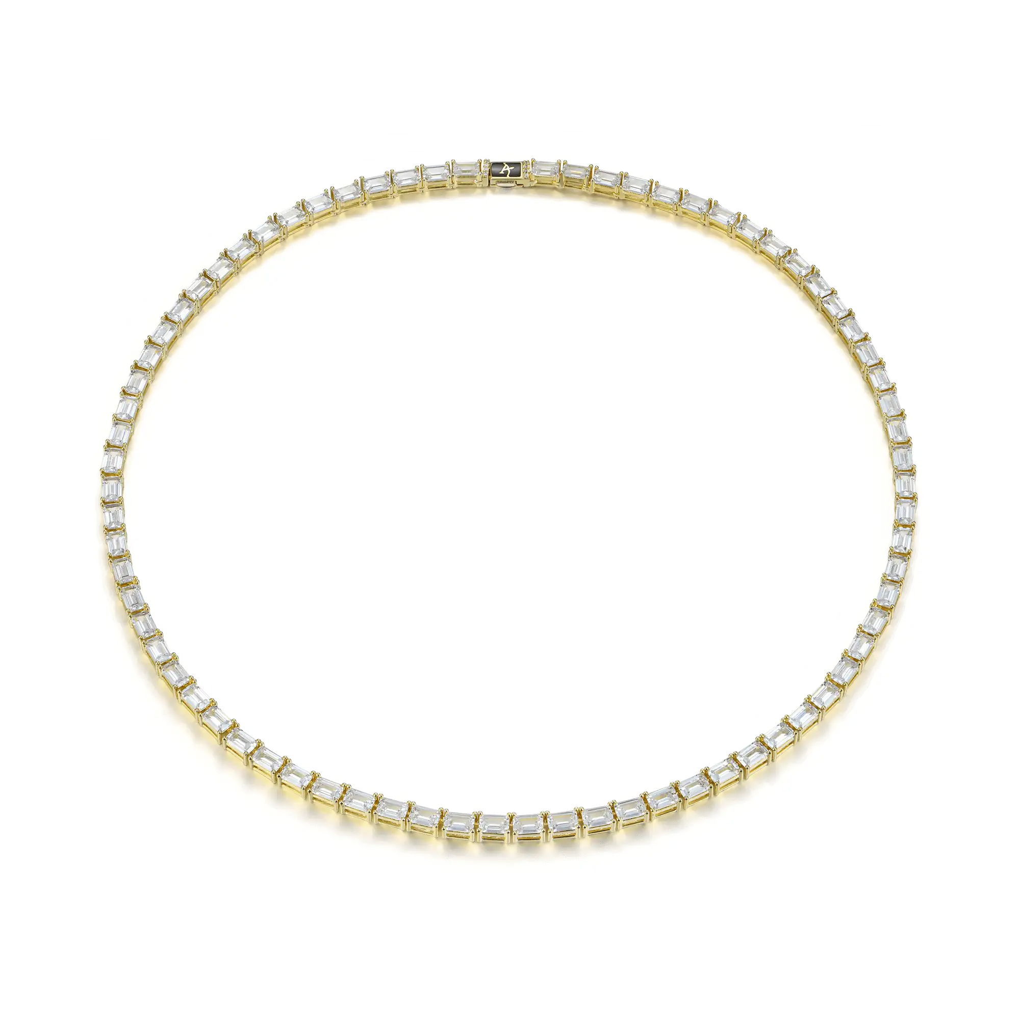 Emerald Cut Tennis Chain - 4mm