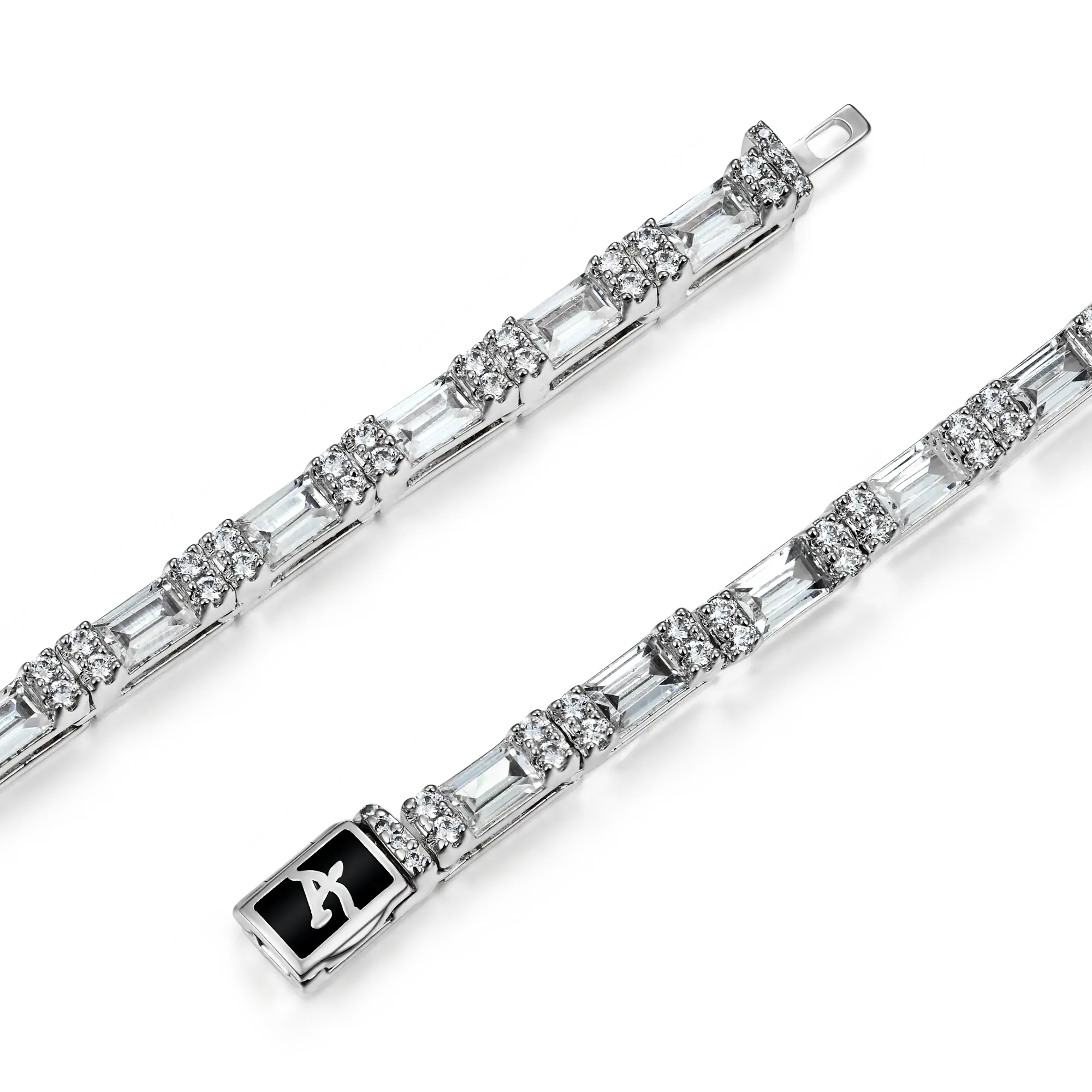 Baguette and Round Cut Tennis Chain - 3mm