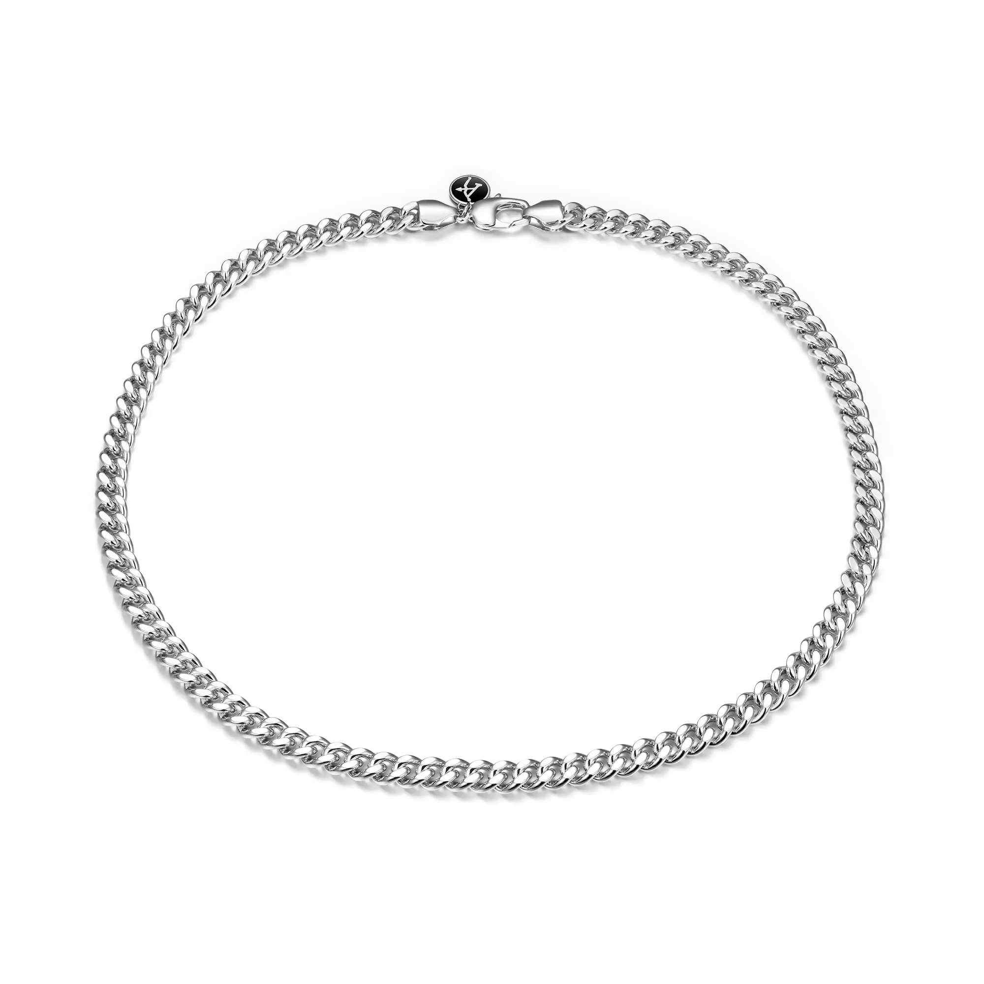 Women's 3.5mm&8mm Miami Micro Cuban Curb Chain - White Gold