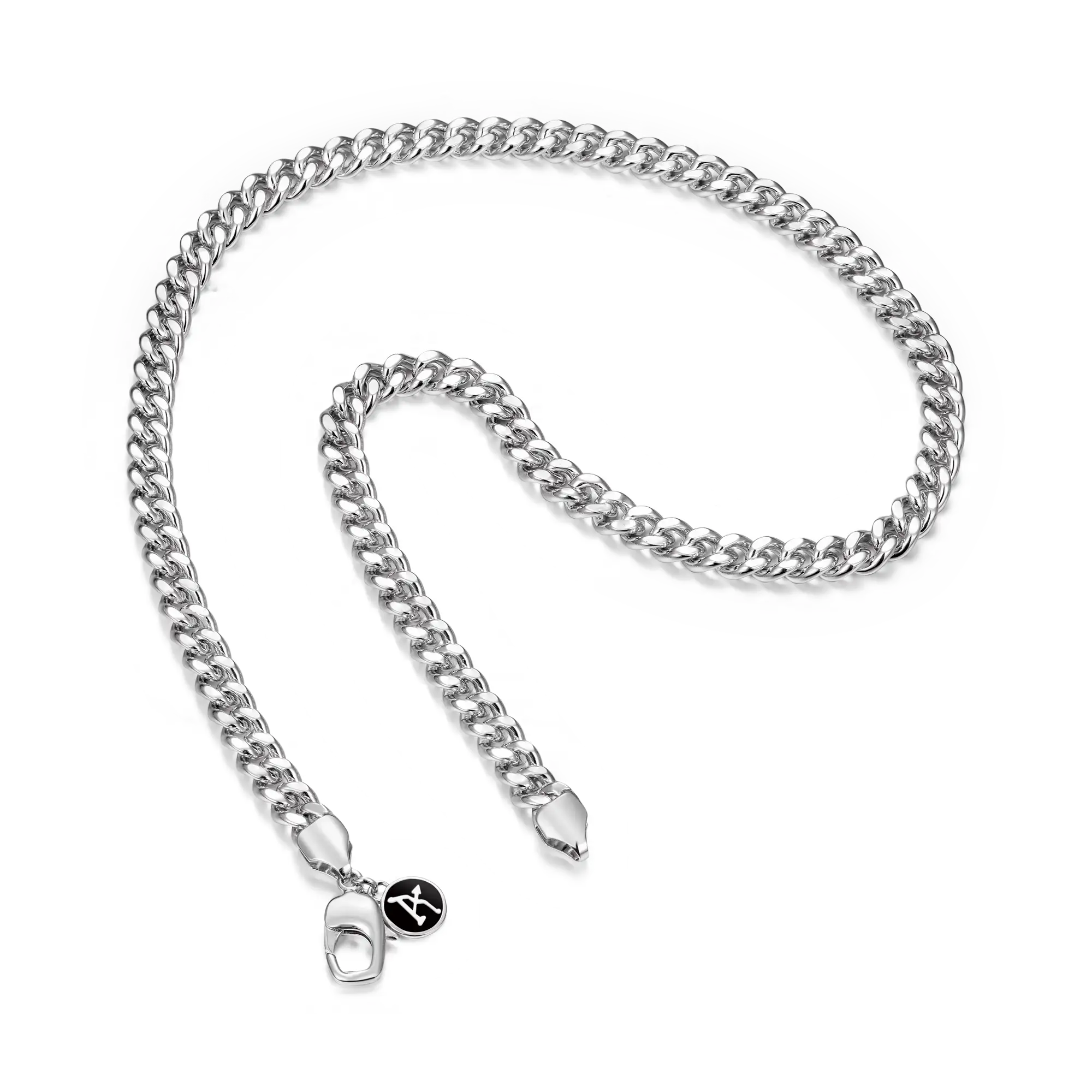 Women's 3.5mm&8mm Miami Micro Cuban Curb Chain - White Gold