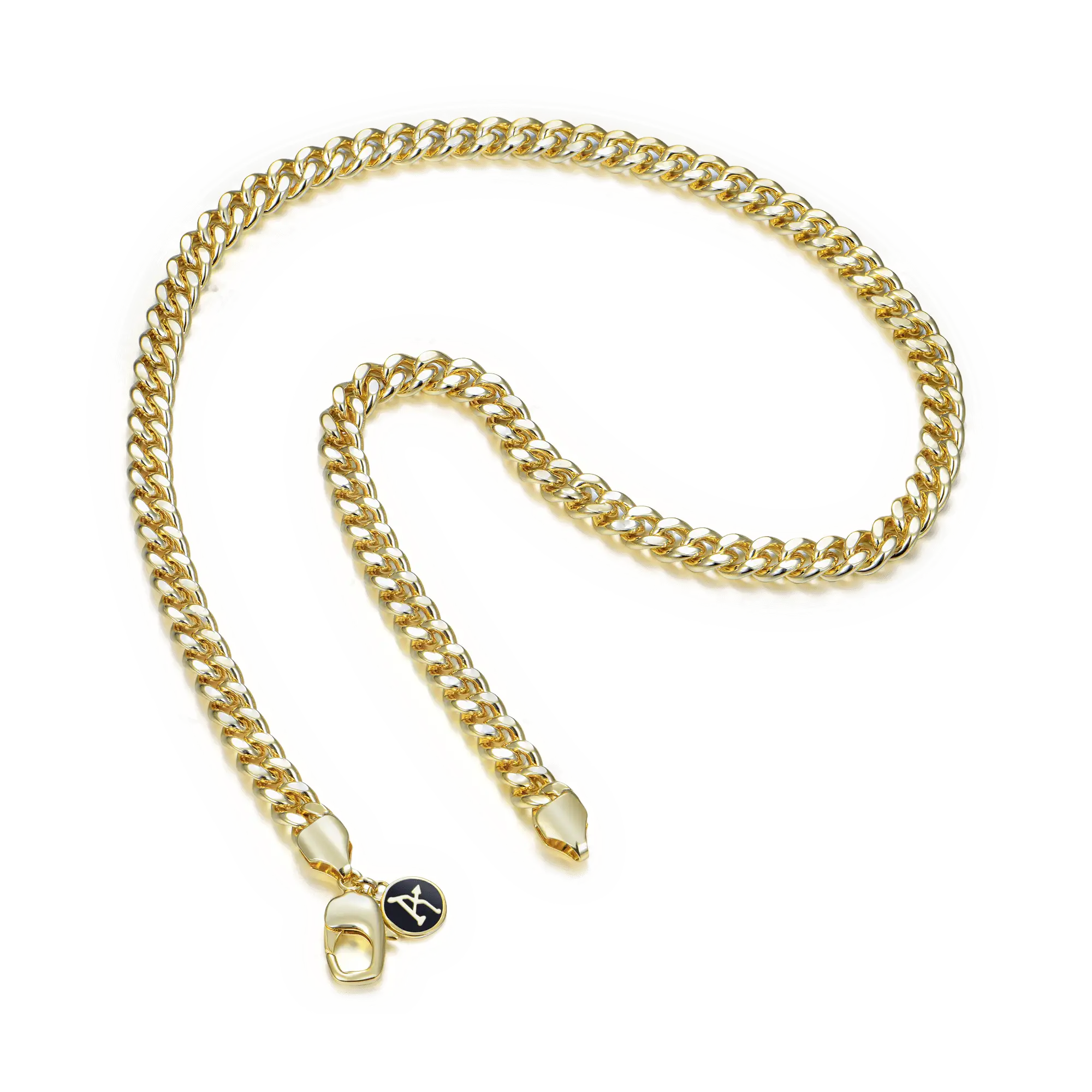 Women's 3.5mm&8mm Miami Micro Cuban Curb Chain - Yellow Gold