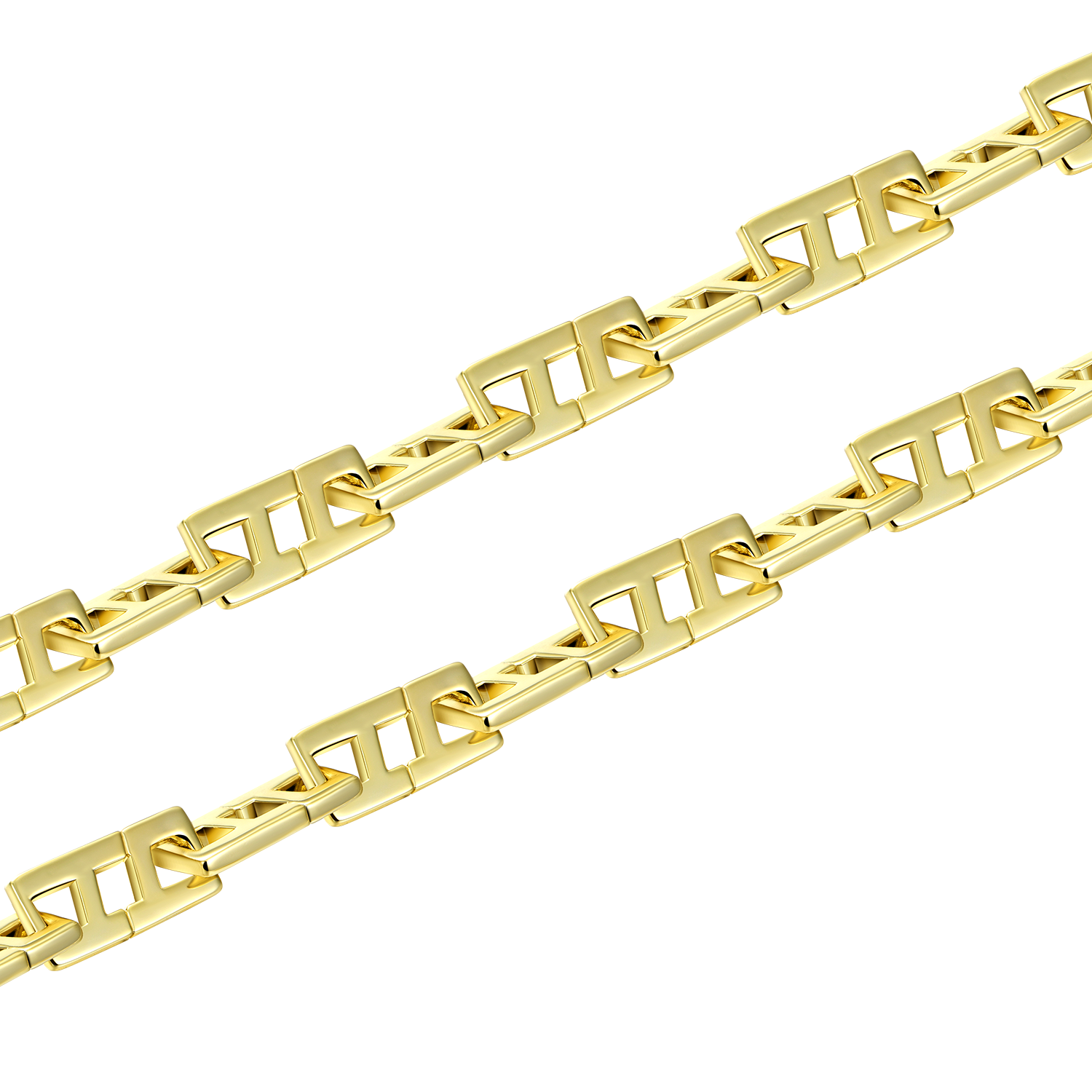 Aporro "AP" Adjustable Stitching Necklace - 7mm