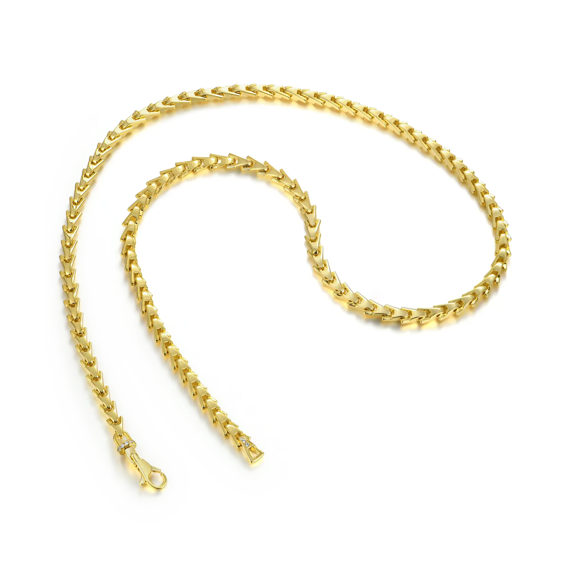 Aporro A® Plain Gold Necklace - 5mm