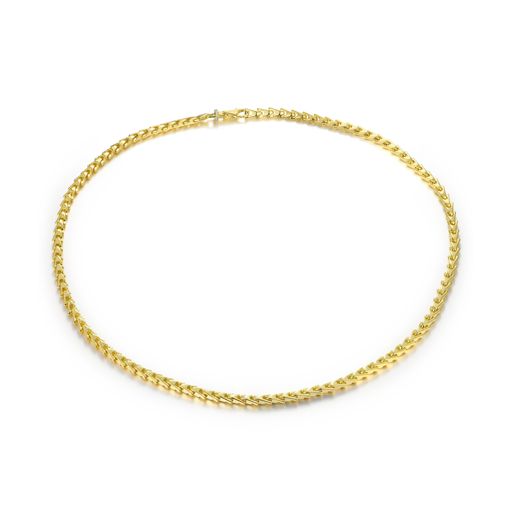 Aporro A® Plain Gold Necklace - 5mm