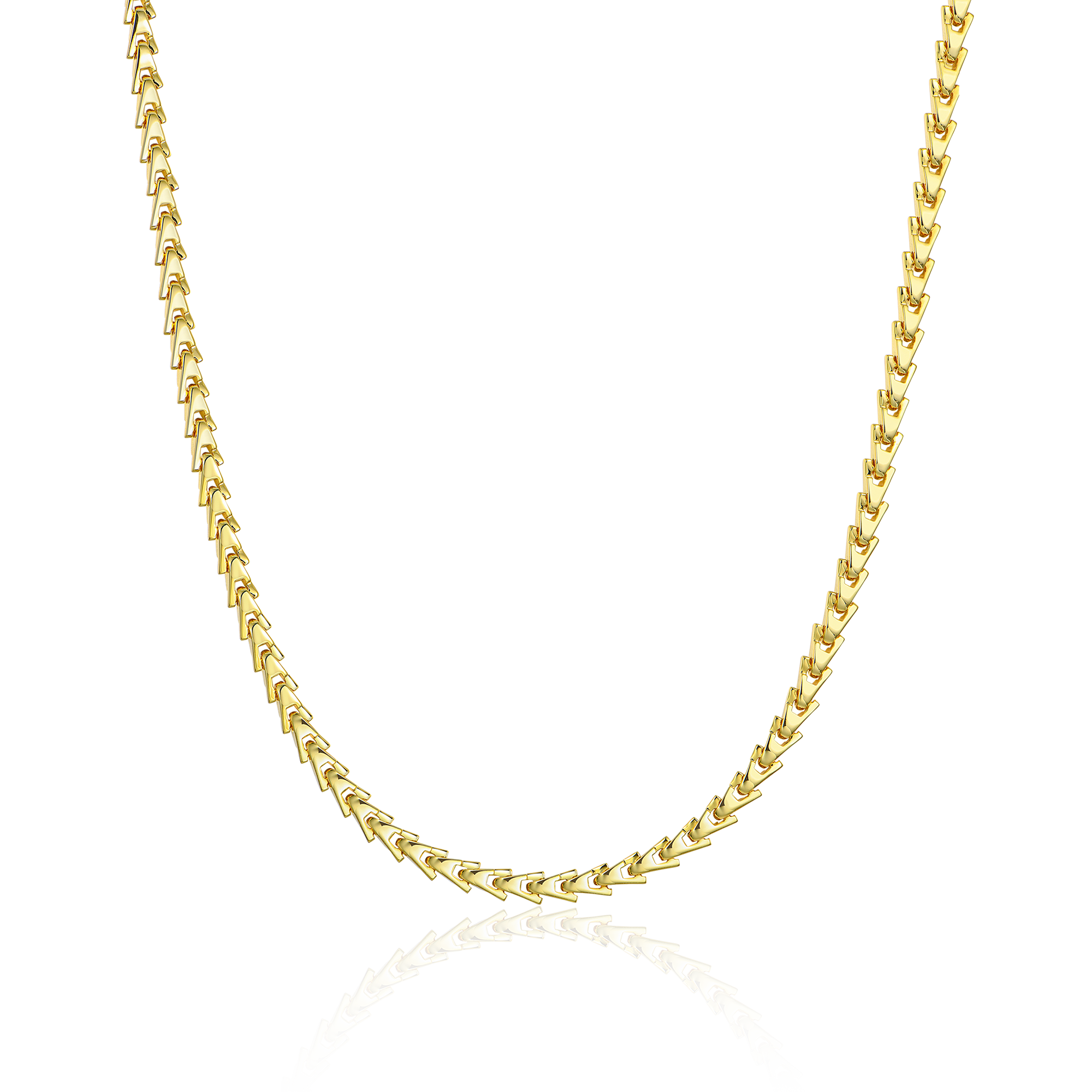 Aporro A® Plain Gold Necklace - 5mm