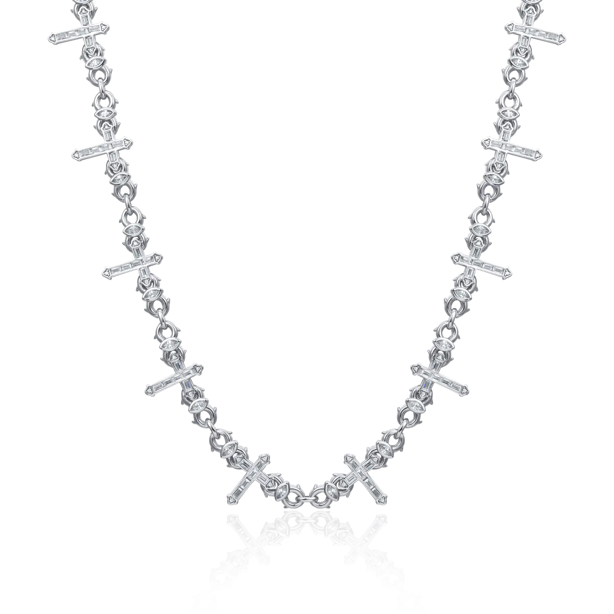 Women's Cross Of Thorns Infinity Chain - 6mm