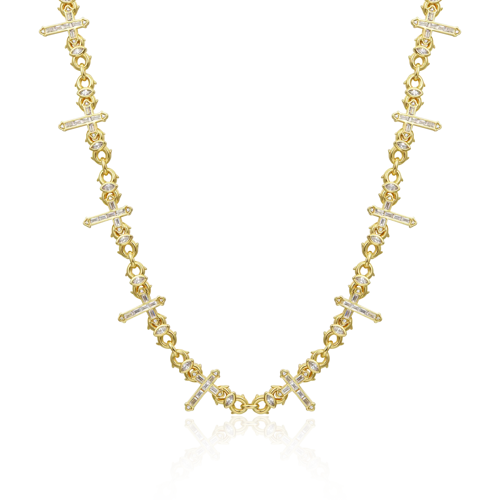 Women's Cross Of Thorns Infinity Chain - 6mm
