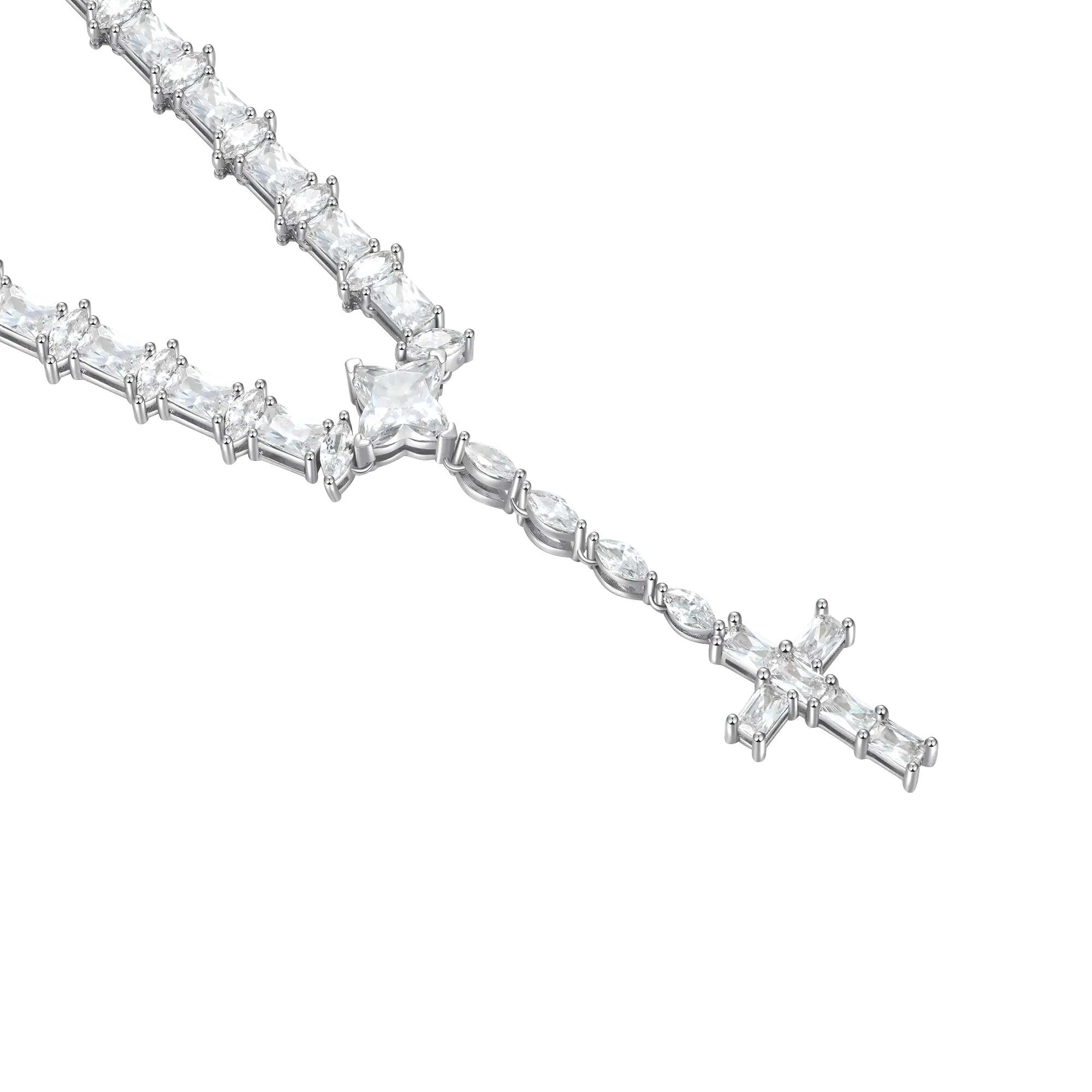 Women's Iced Divine Rosary Necklace