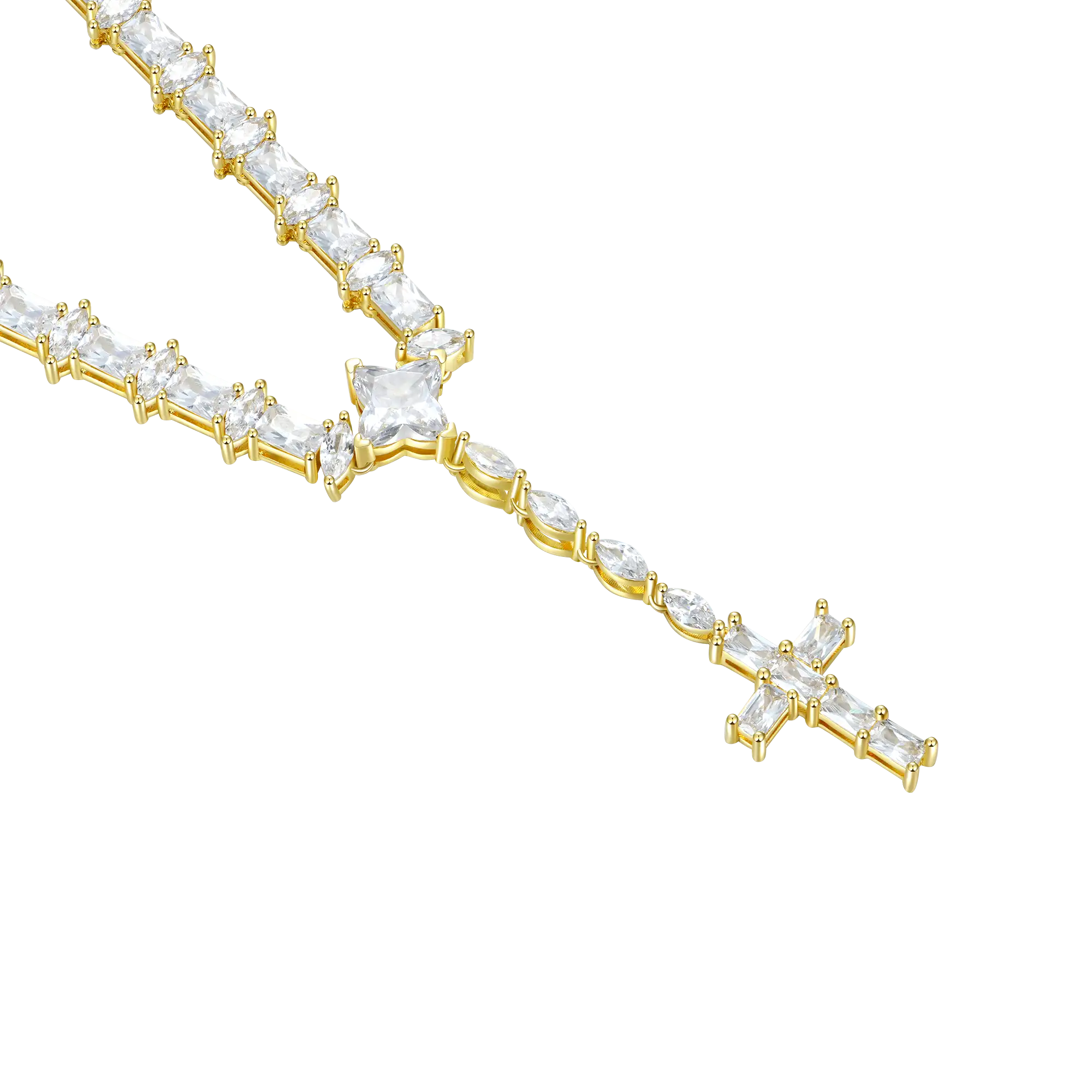 Women's Iced Divine Rosary Necklace