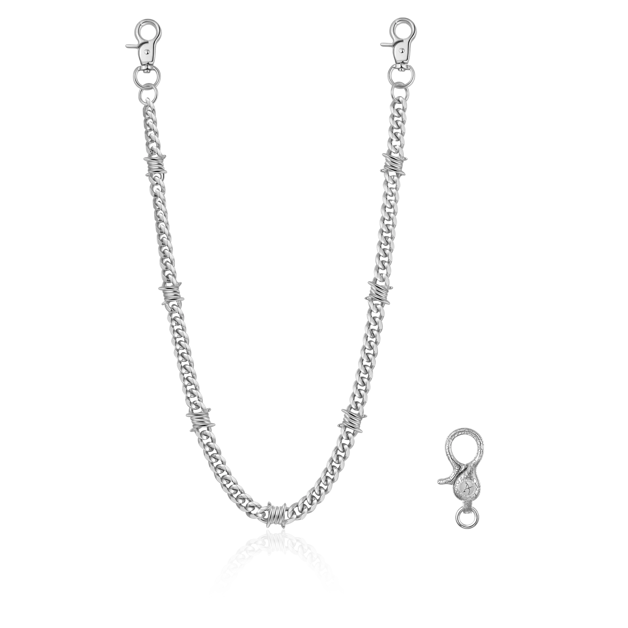 Thorned Cuban Wallet Chain