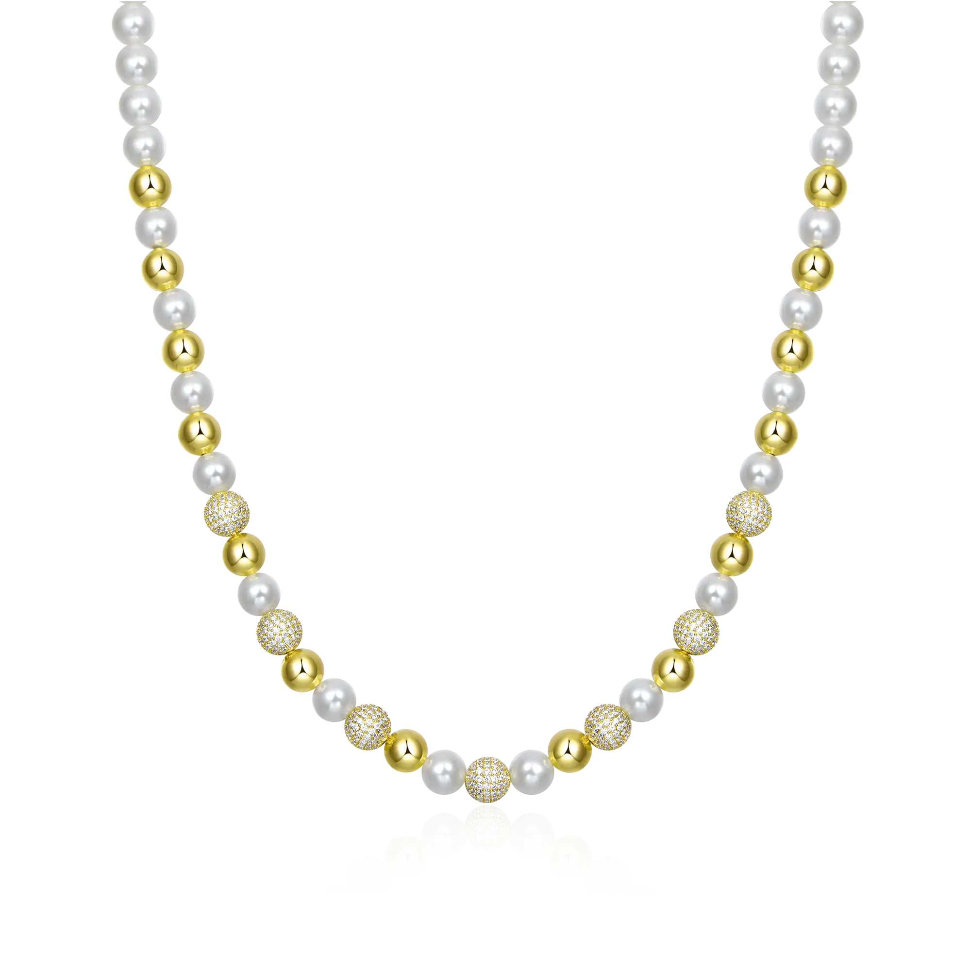 Moissanite Trove Orbit Pearl Chain - 8mm