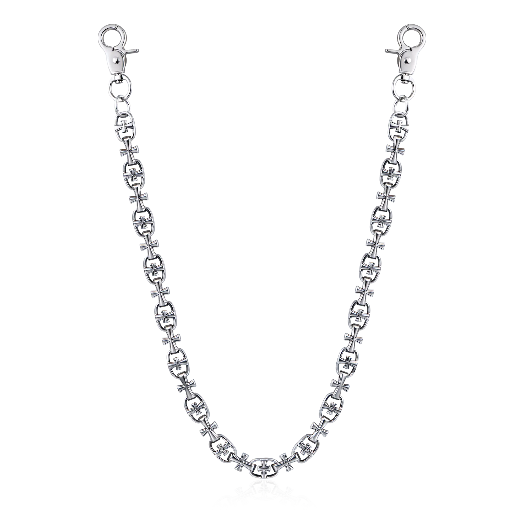 Crusader Link Chain & Wallet Chain + Lighter Case Set