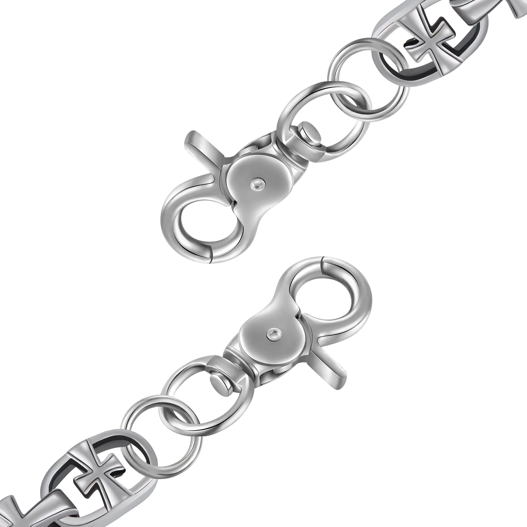 Crusader Link Chain & Wallet Chain + Lighter Case Set
