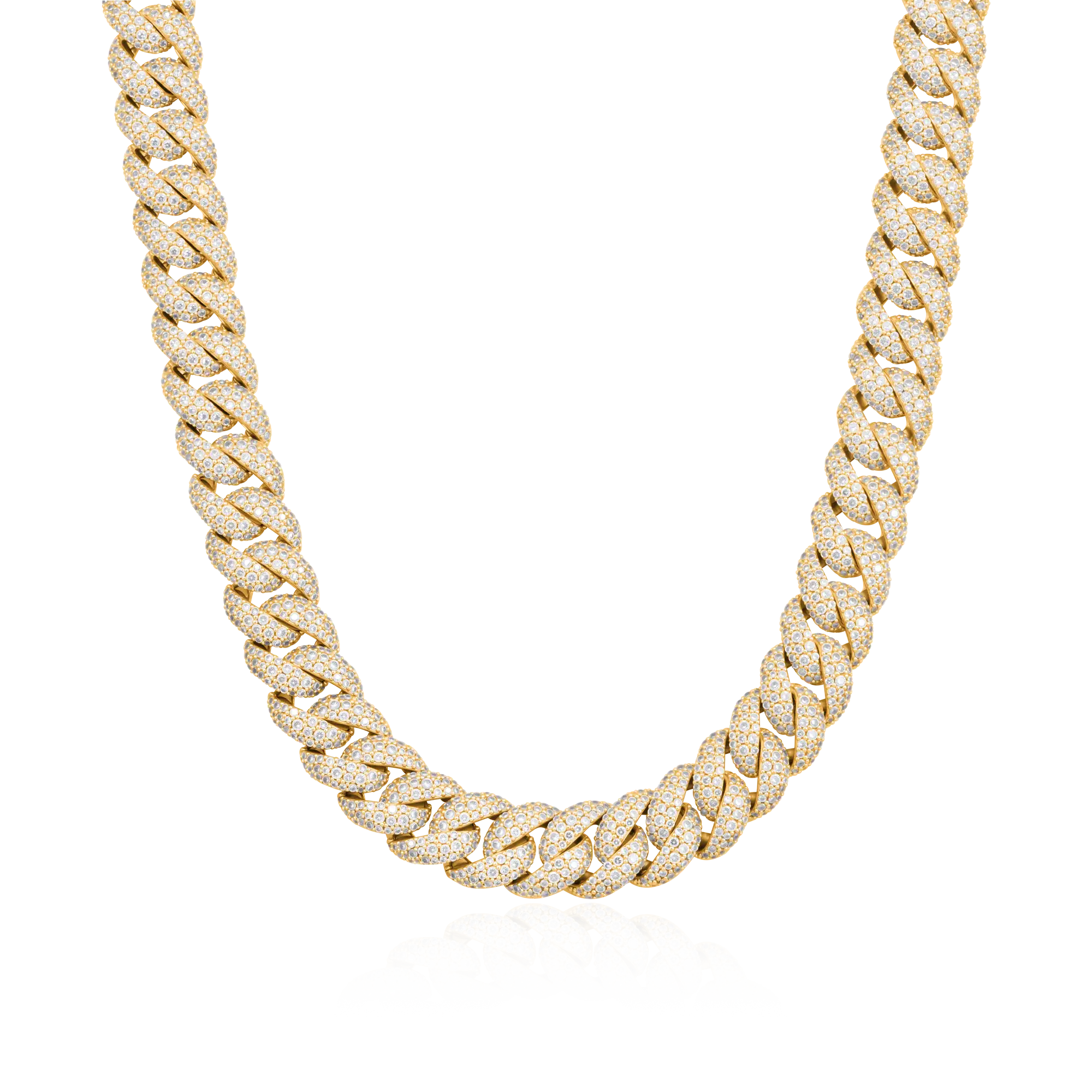Round Cut Cuban Link Chain - 12mm
