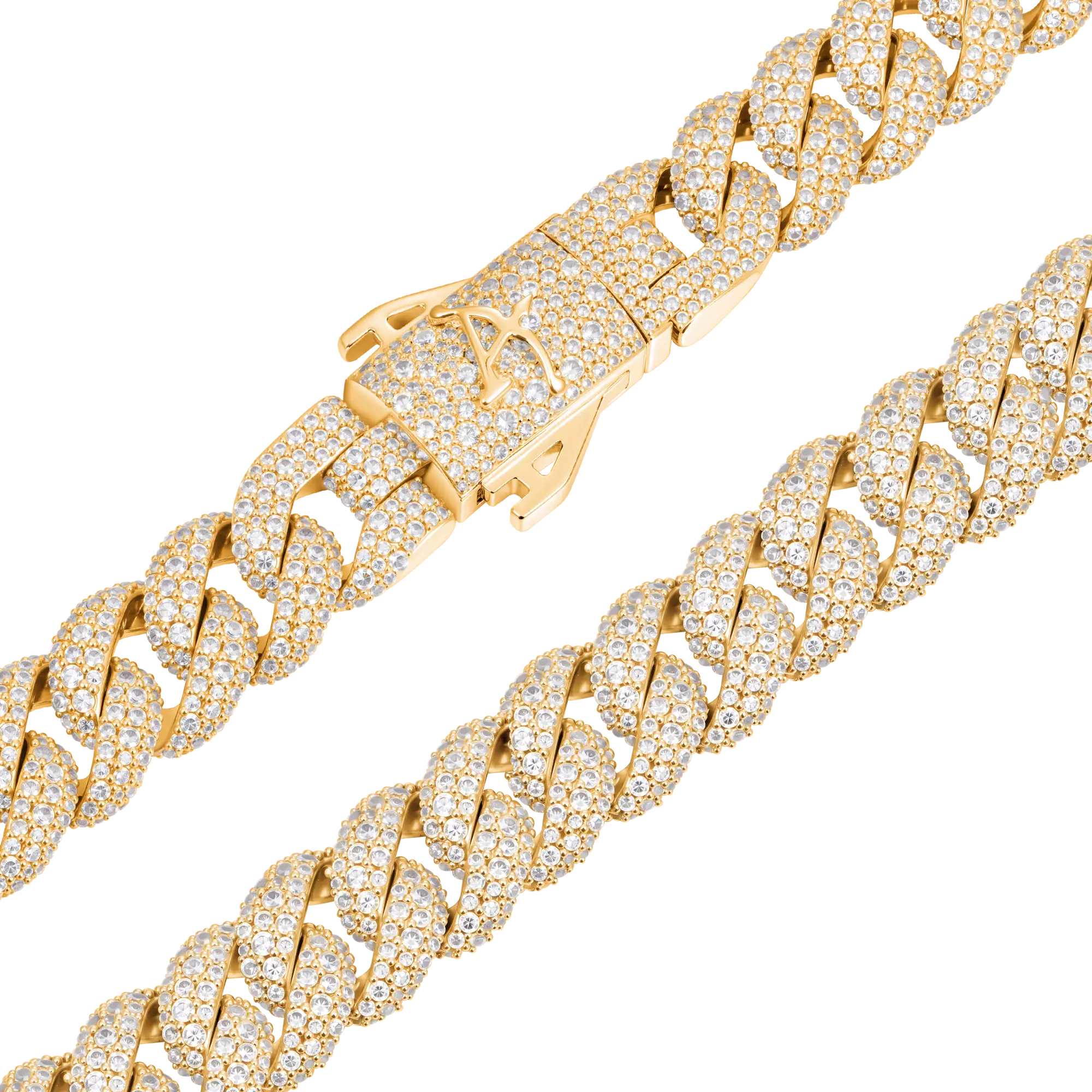 Round Cut Cuban Link Chain - 12mm