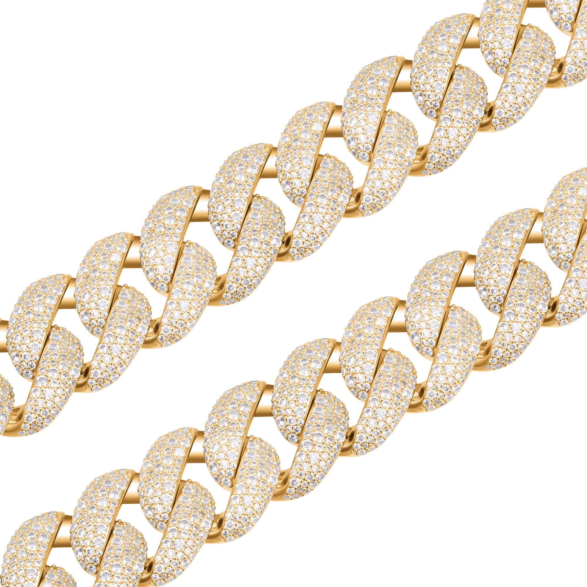 Round Cut Cuban Link Chain - 19mm