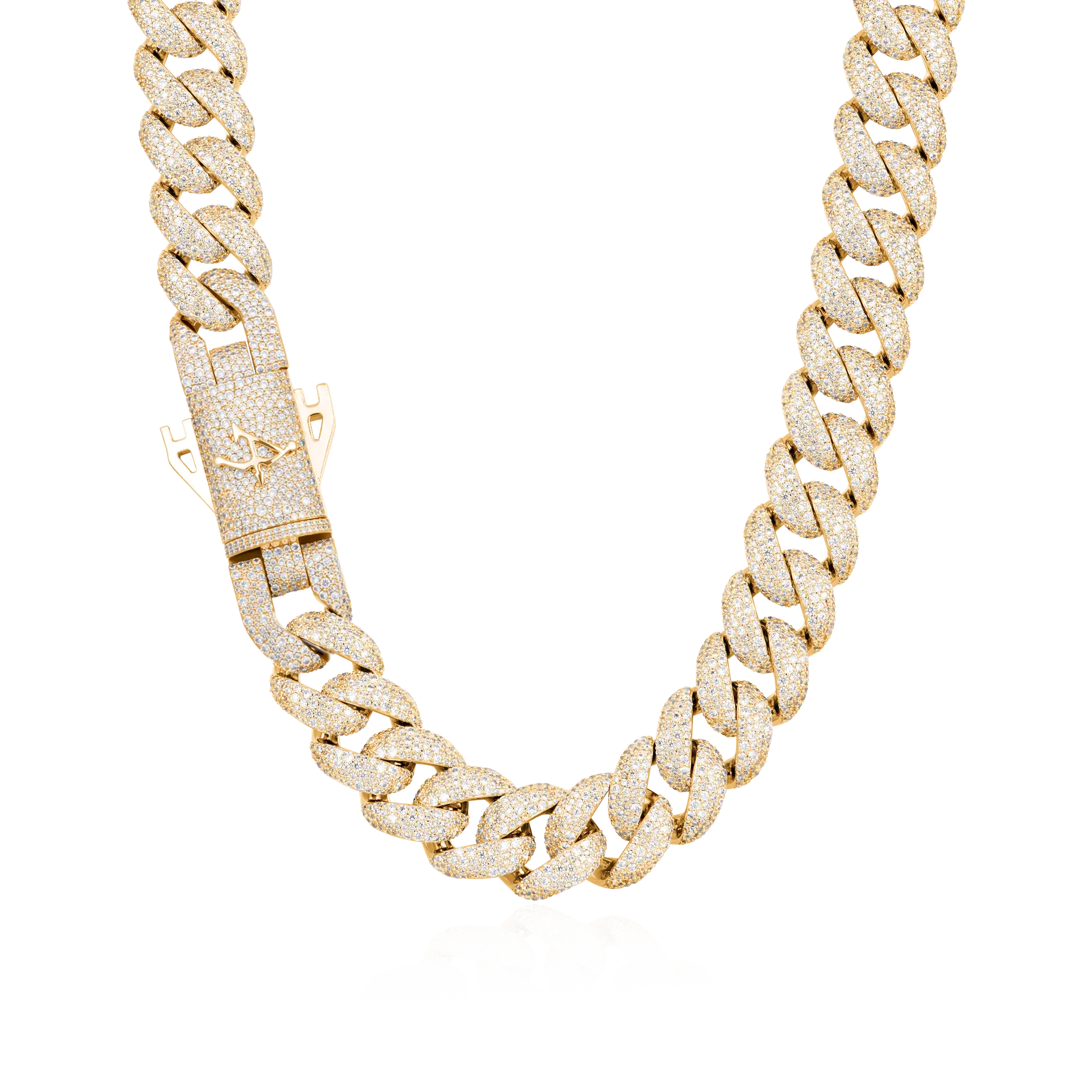 Round Cut Cuban Link Chain - 19mm