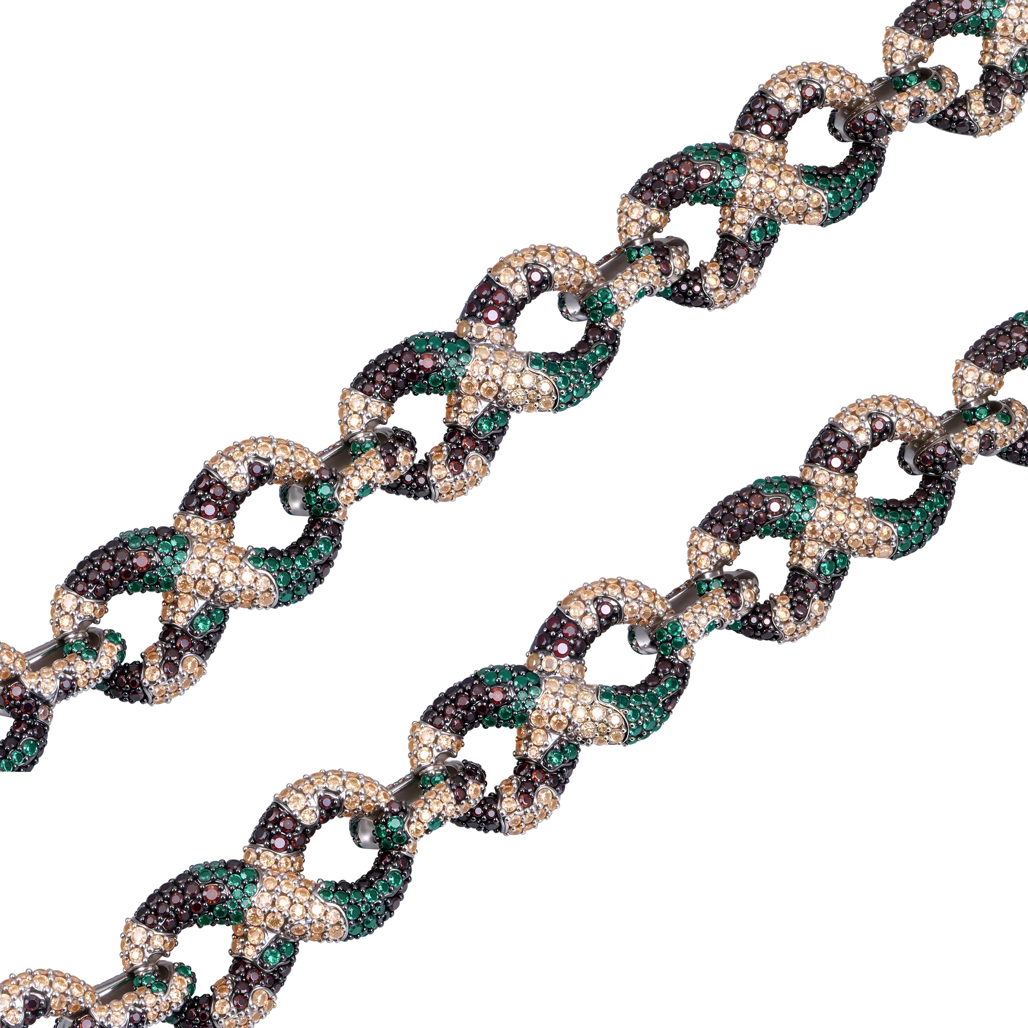 Infinity OG Camo Iced Link Necklace & Wallet Chain