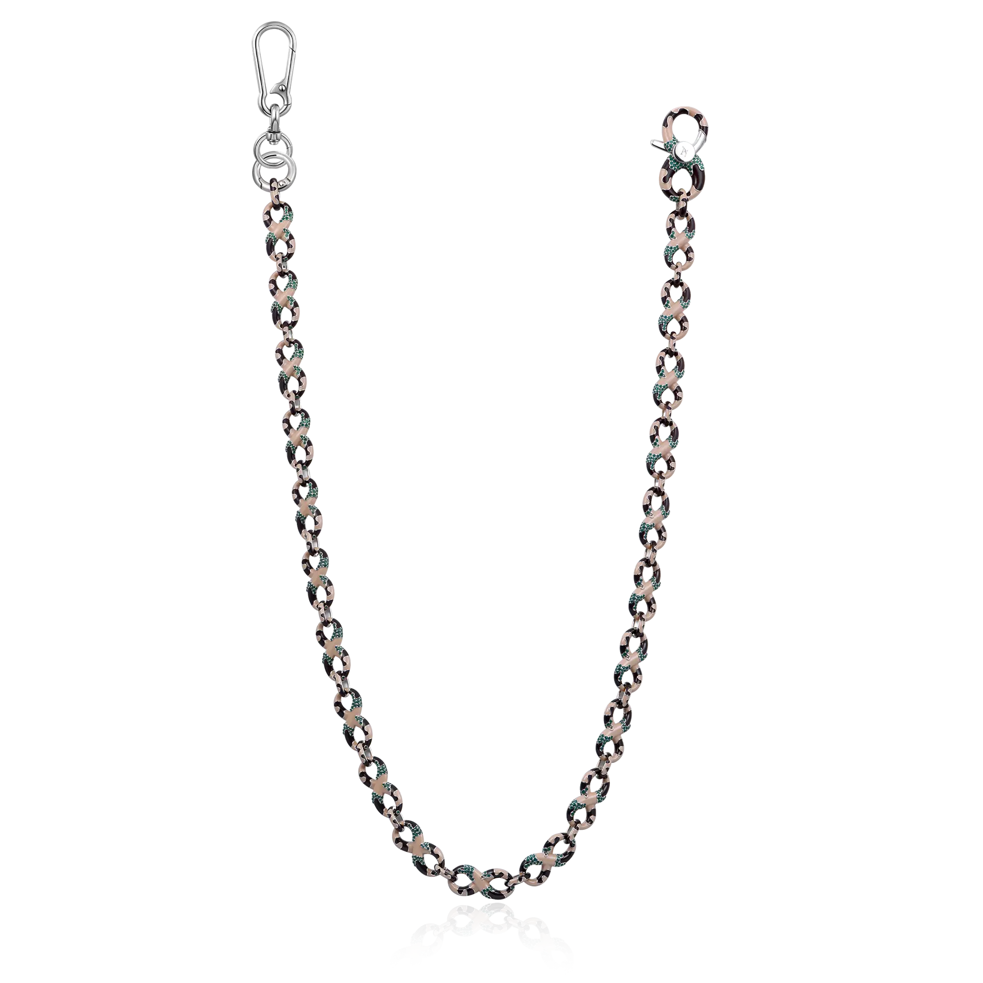 Infinity OG Camo Enamel Link Necklace & Wallet Chain