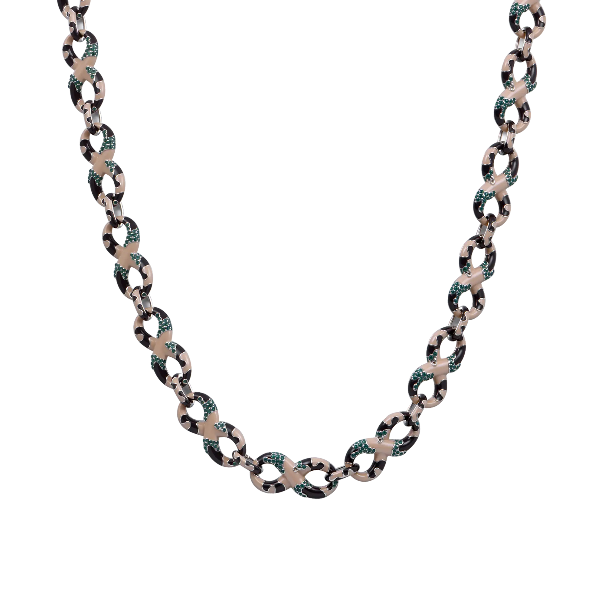 Infinity OG Camo Enamel Link Necklace & Wallet Chain