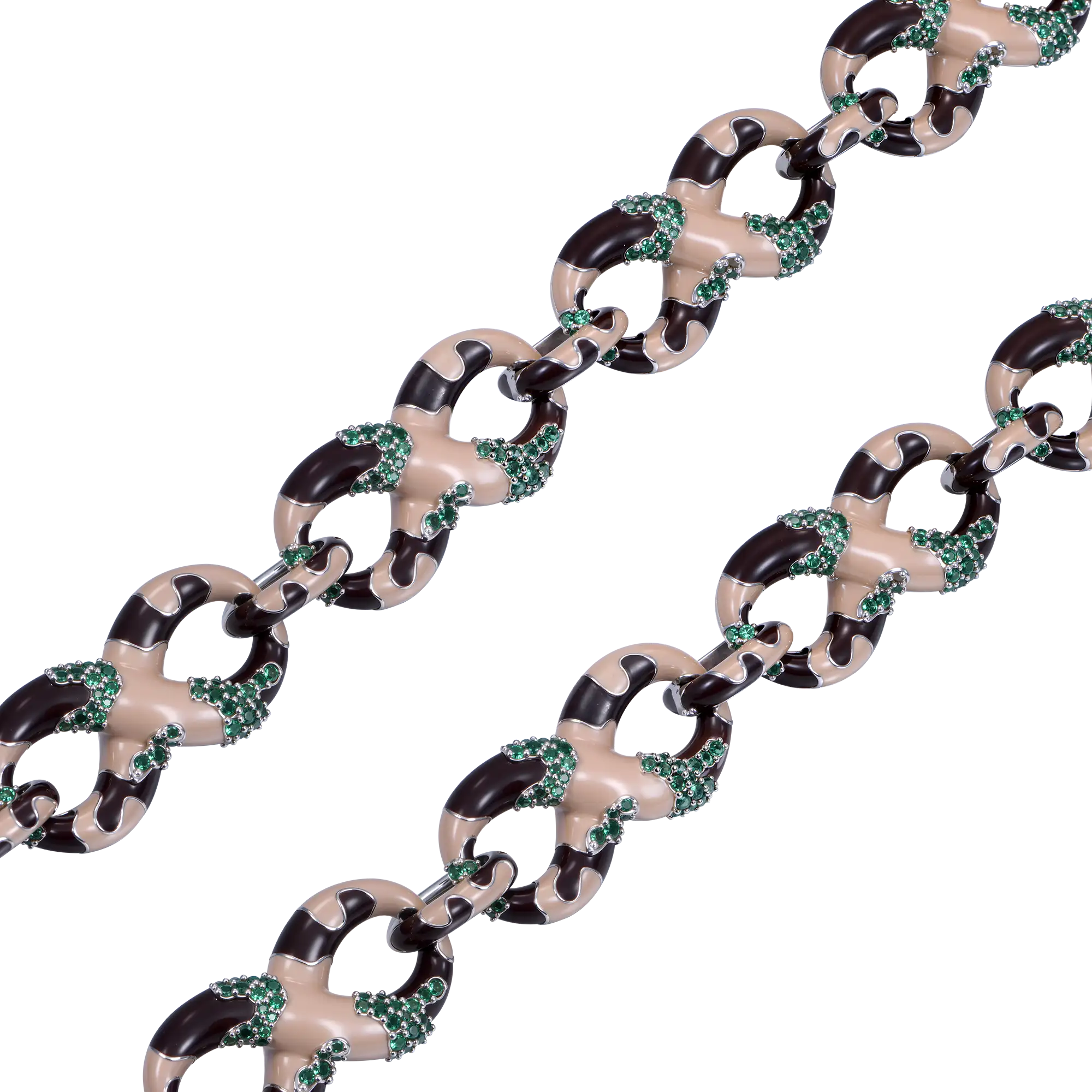 Infinity OG Camo Enamel Link Necklace & Wallet Chain