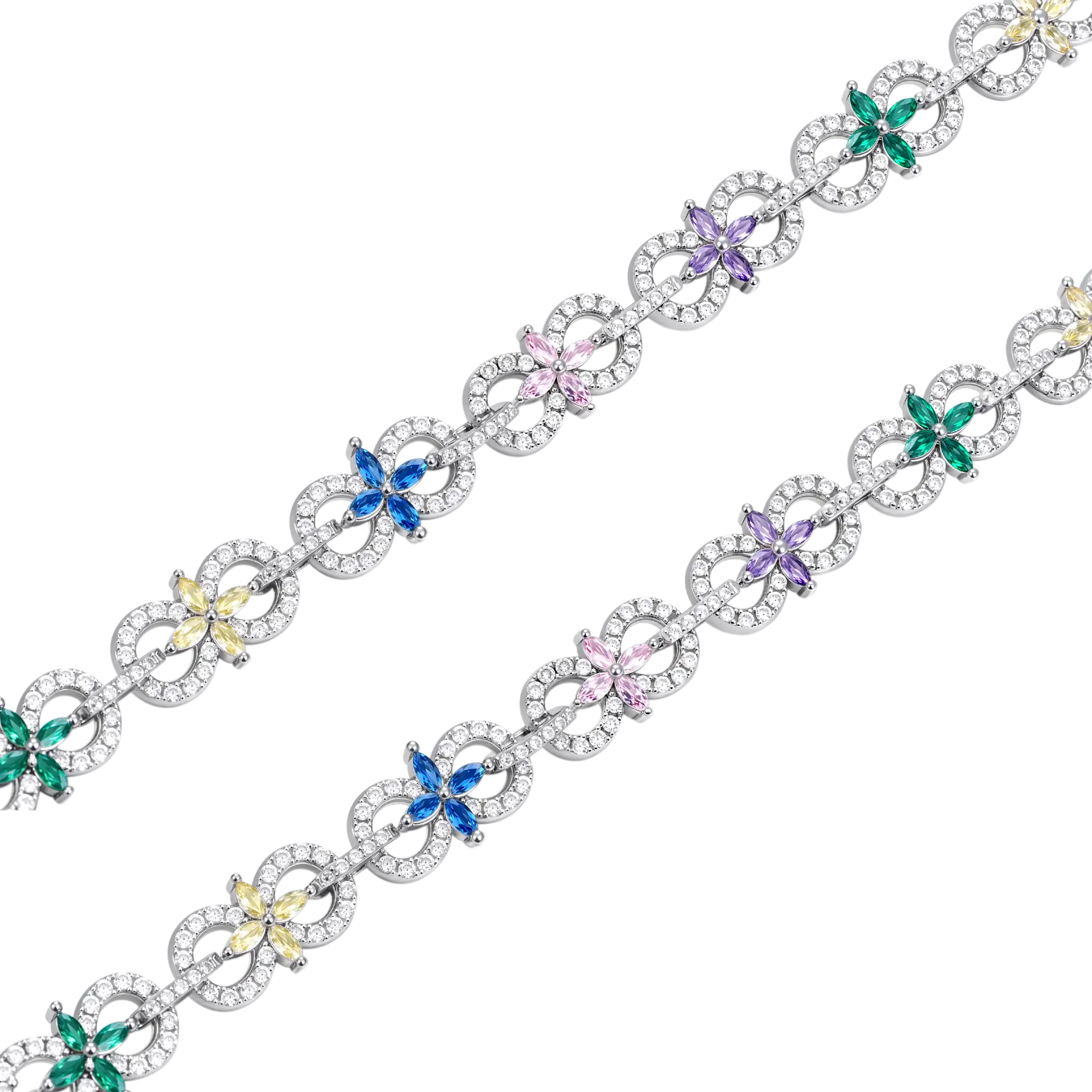 Infinity Four-Leaf Clover Chain