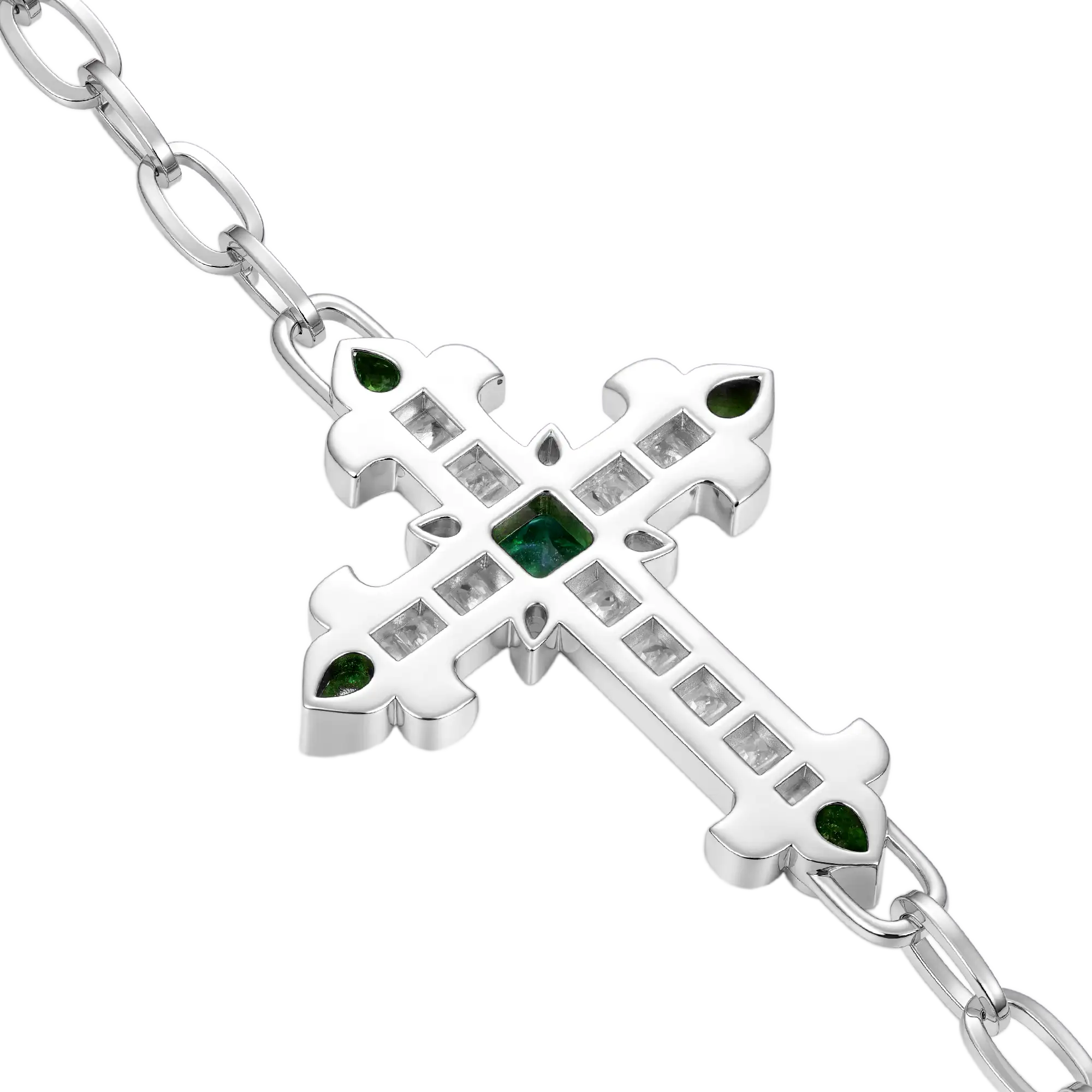Radiant Cross Double-Layer Wallet Chain